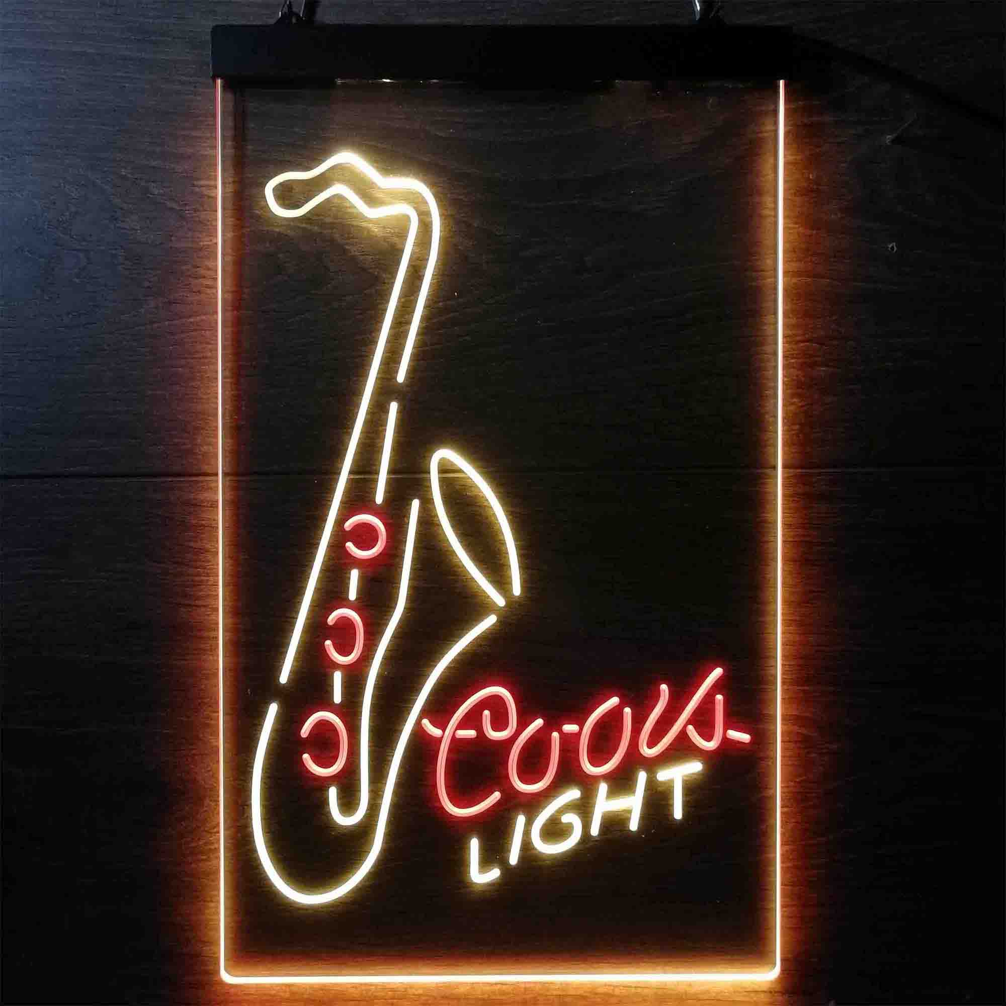 Coors Lite Saxophone Neon-Like LED Sign - ProLedSign