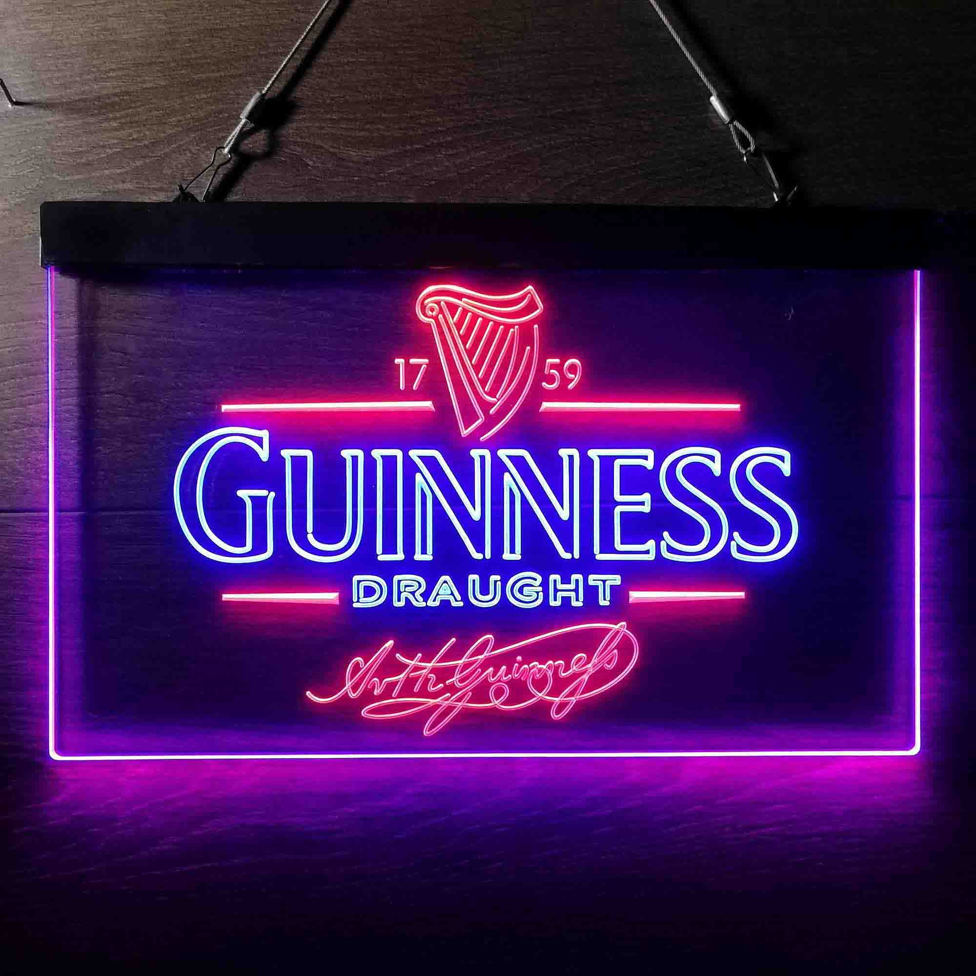 Guinness Draught 1759 Dual Color LED Neon Sign ProLedSign