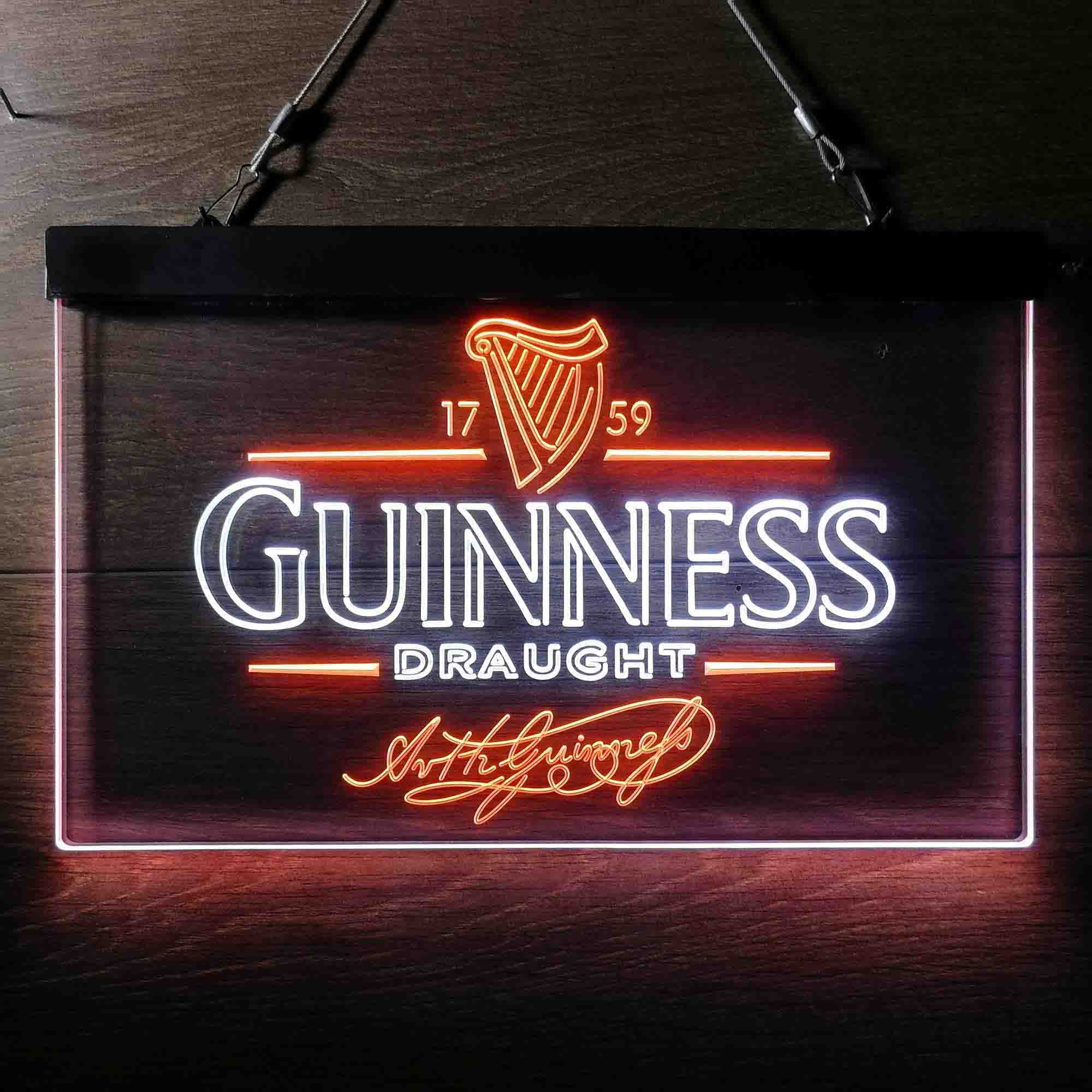 Guinness Draught 1759 Dual Color LED Neon Sign ProLedSign