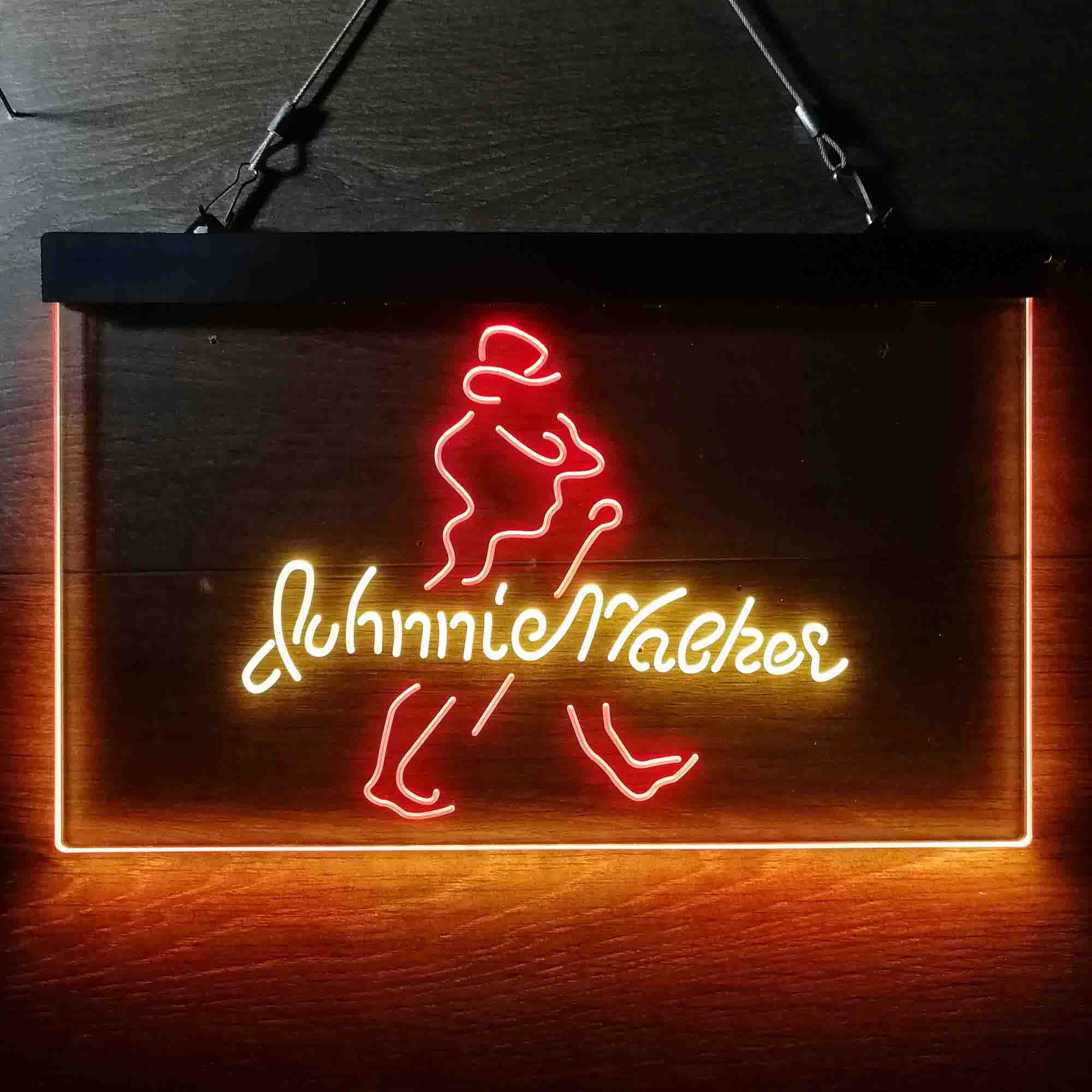 Johnnie Walker Line Logo Right Dual Color LED Neon Sign ProLedSign