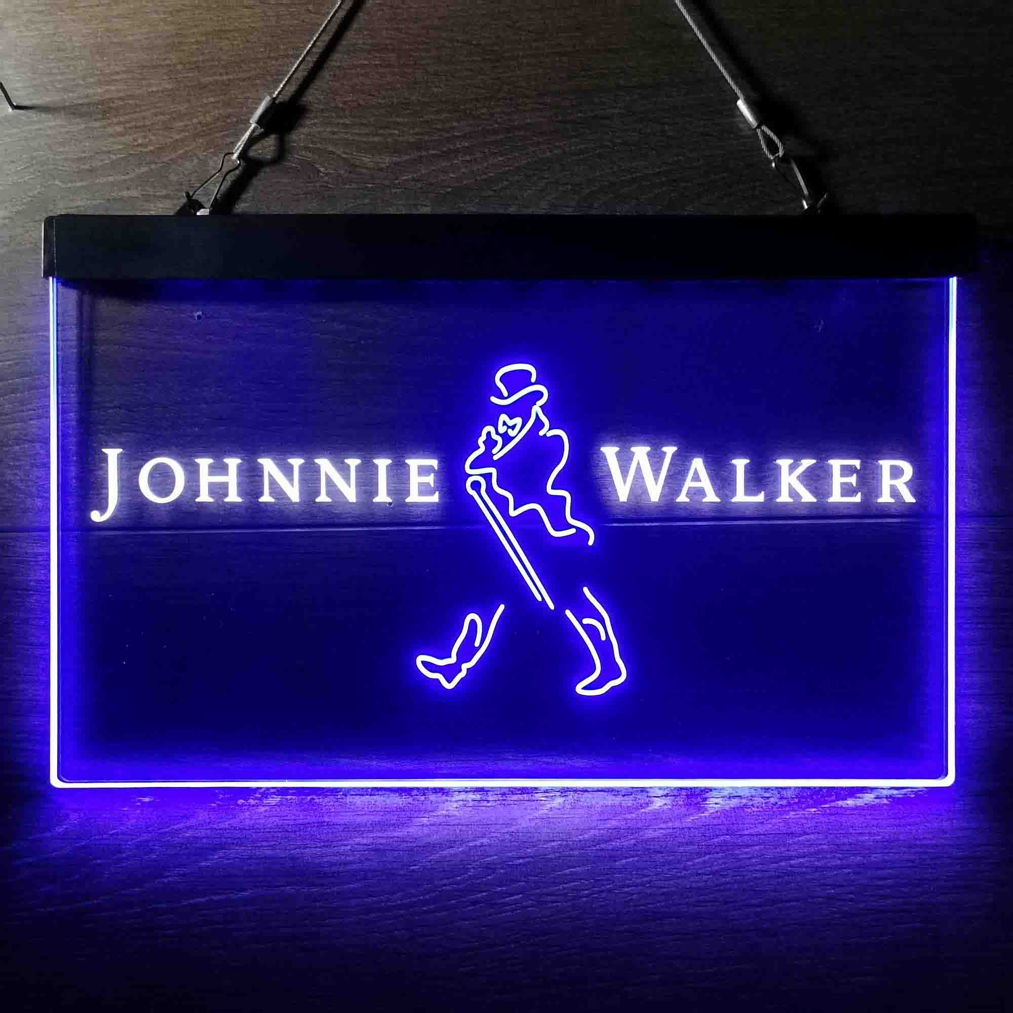 WonderfulLife Scotch Whisky Neonschild für Johnnie Walker in Bar, Pub WonderfulLife Scotch Whisky Neonschild für Johnnie Walker in Bar, Pub