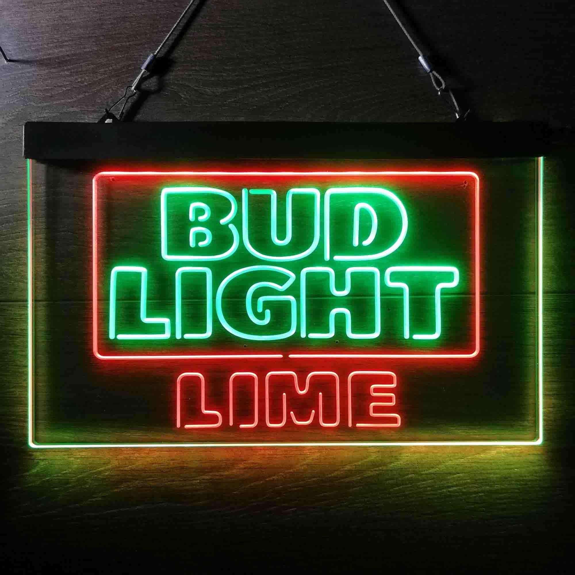 Bud Light Lime Dual Color LED Neon Sign ProLedSign