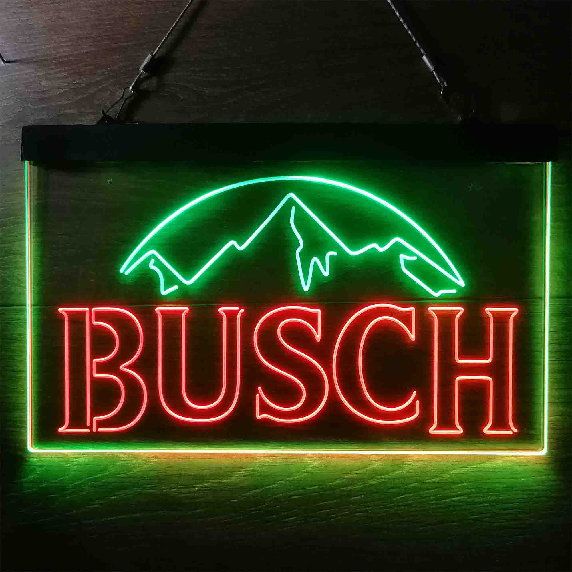 Busch Snow Mountain Dual Color LED Neon Sign ProLedSign