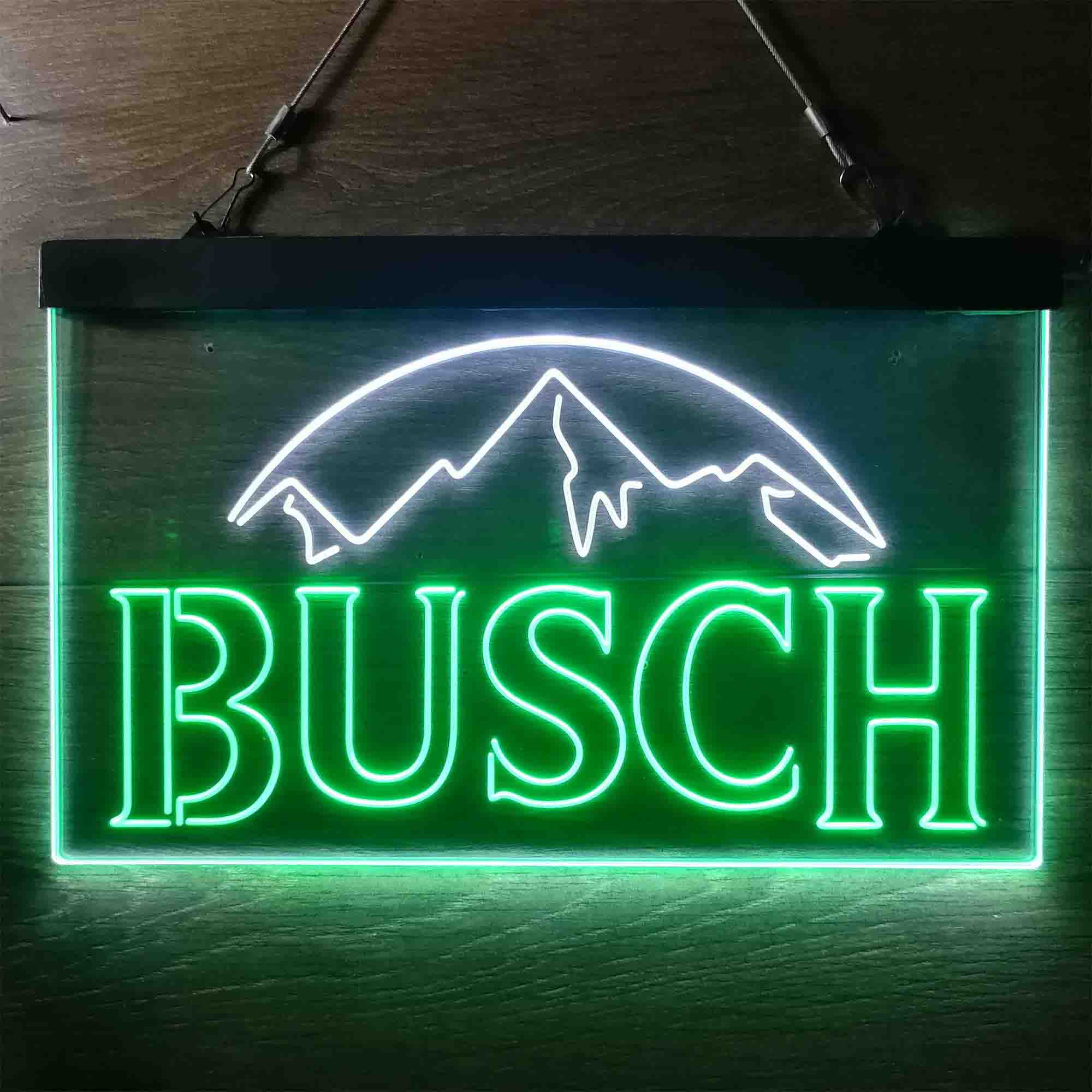 Busch Snow Mountain Dual Color LED Neon Sign ProLedSign