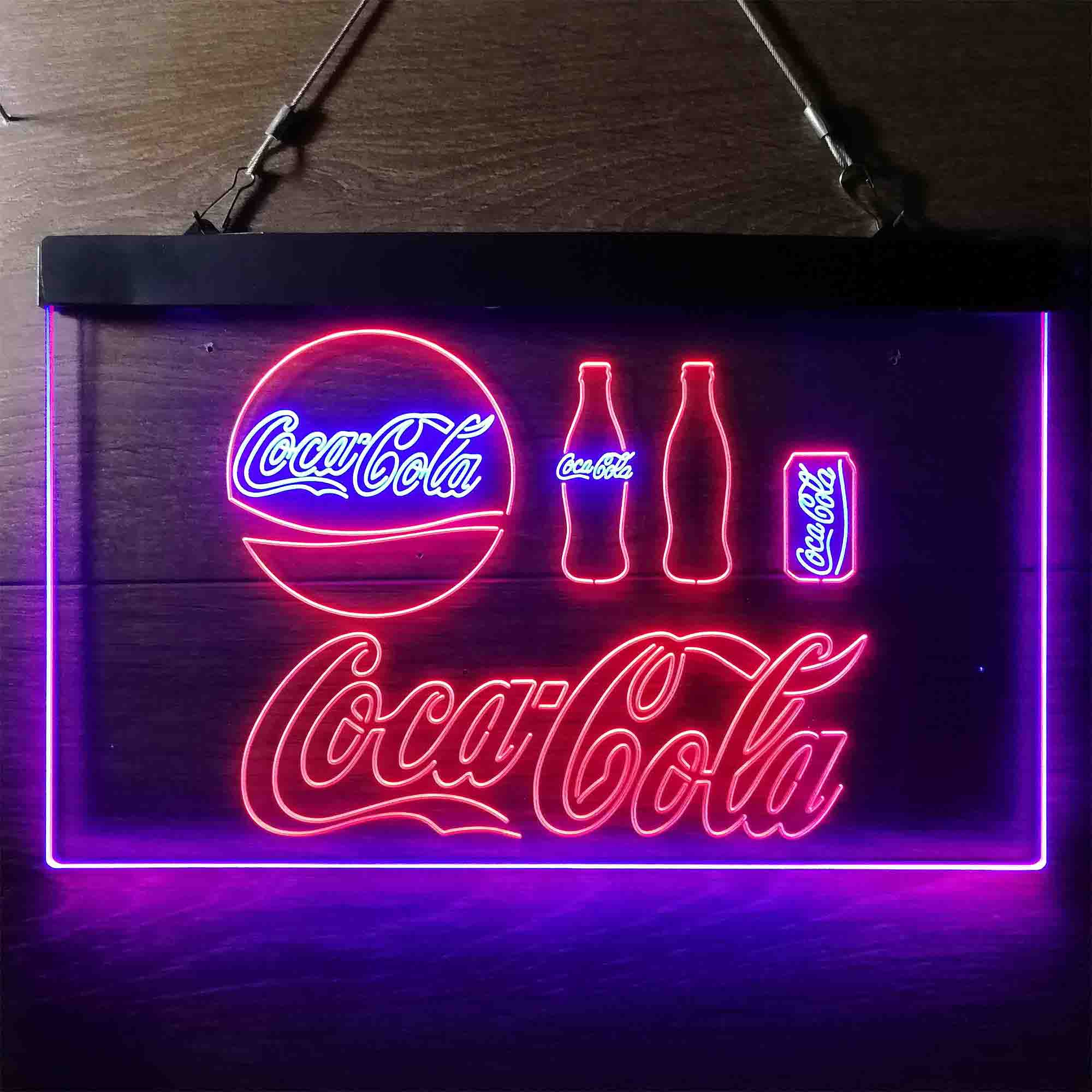 Coca Cola Collection Logo Dual Color LED Neon Sign ProLedSign