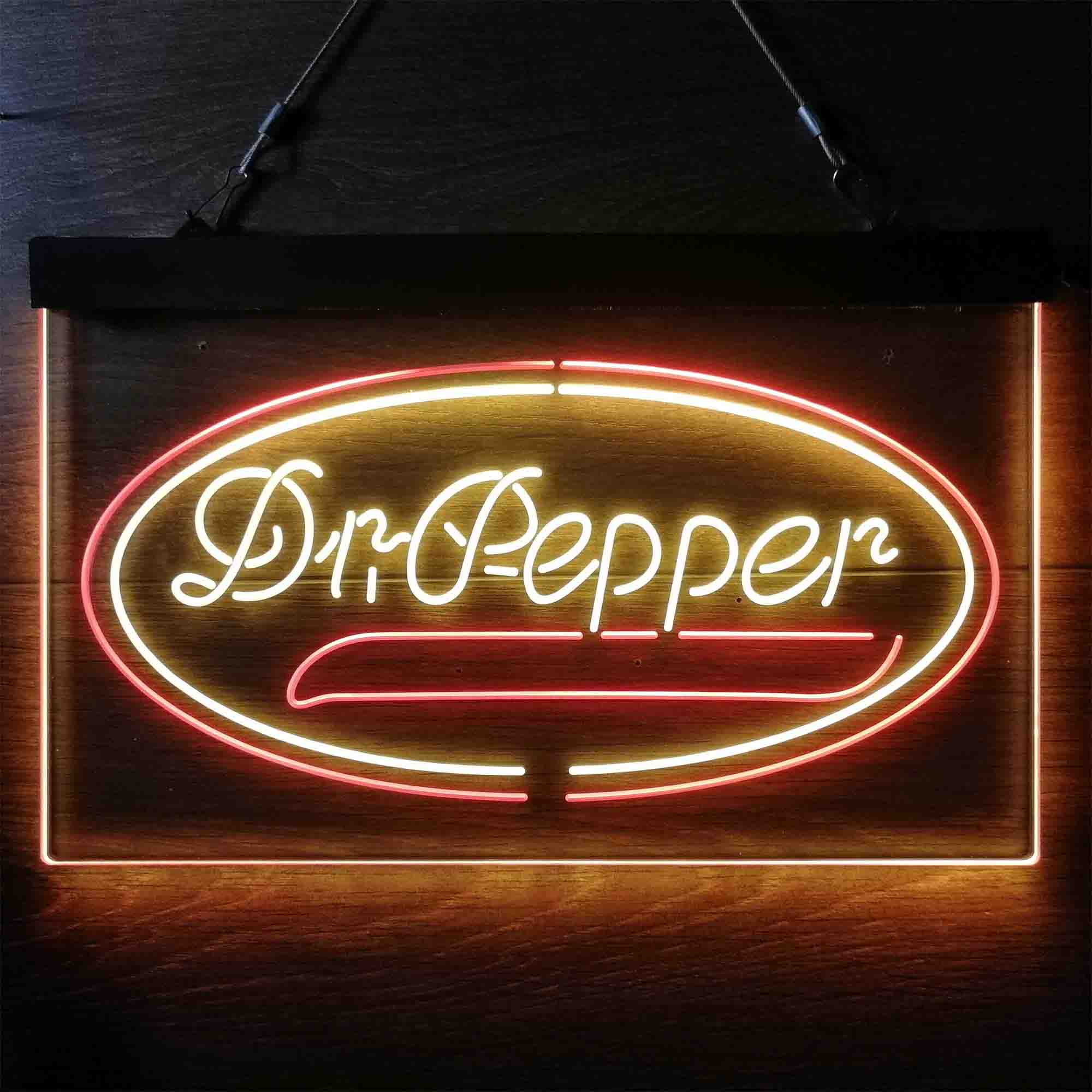 Dr Pepper Soft Drink Home Bar Neon Light LED Sign Home Bar Gift
