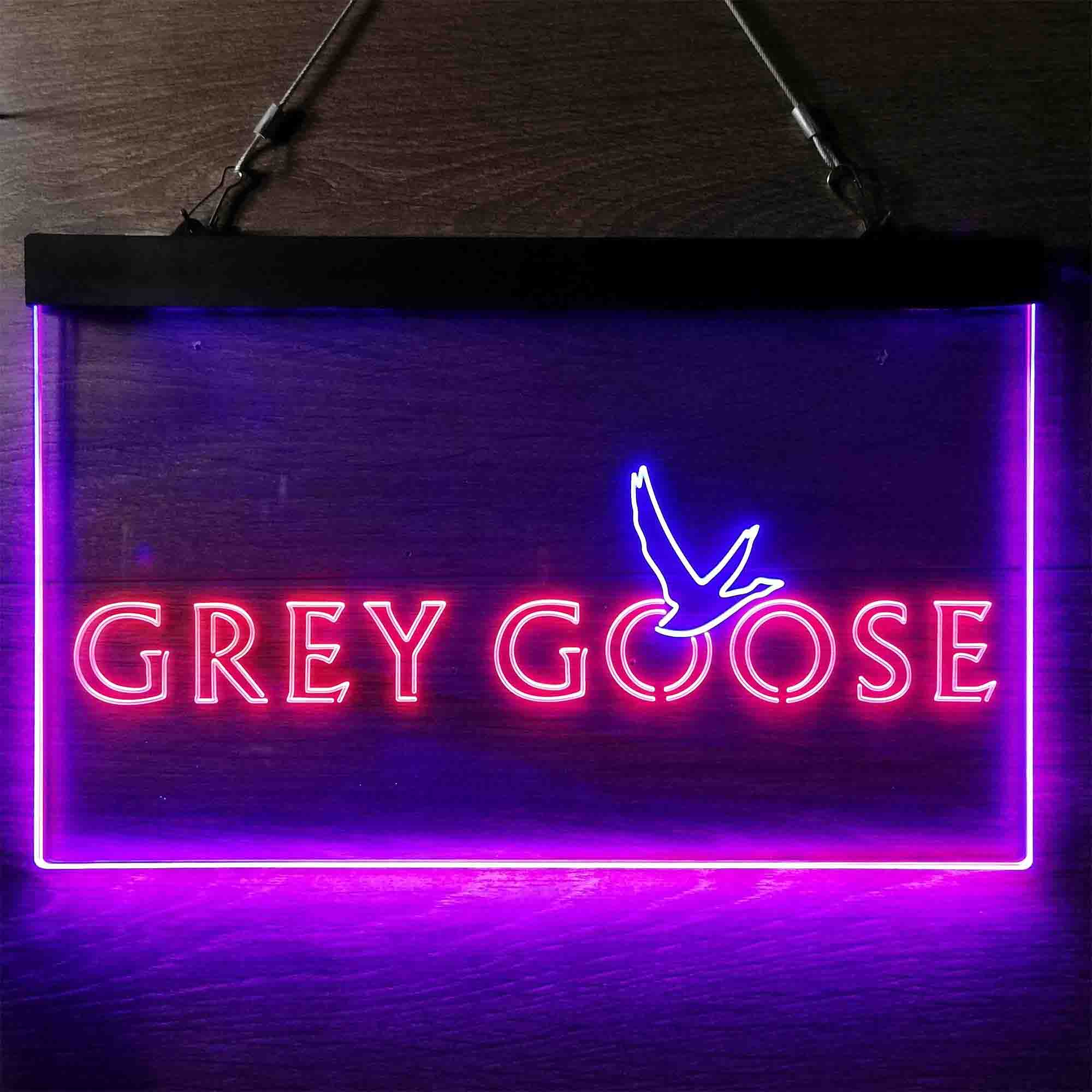 Grey Goose Simple Logo Dual Color LED Neon Sign ProLedSign