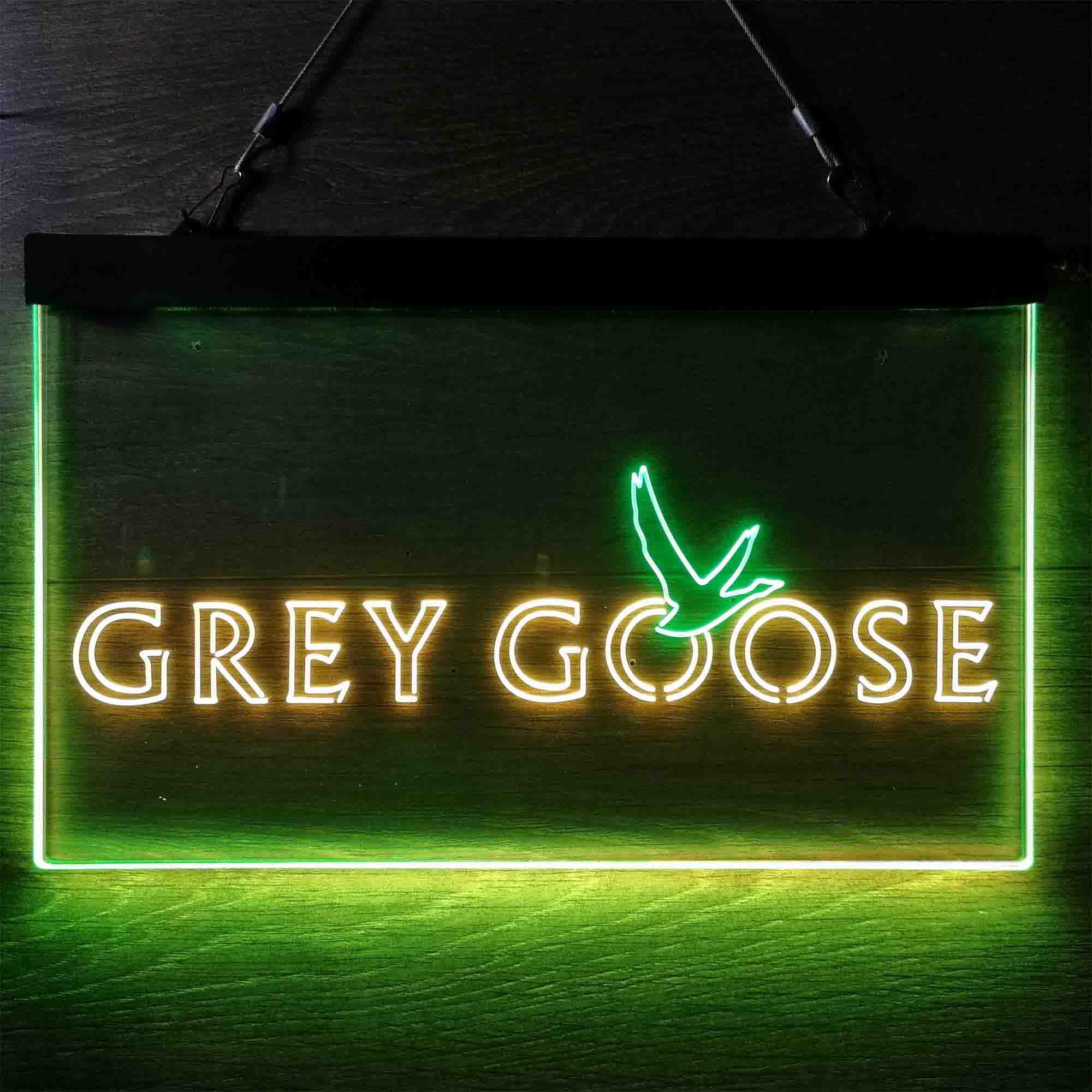 Grey Goose Simple Logo Dual Color LED Neon Sign ProLedSign