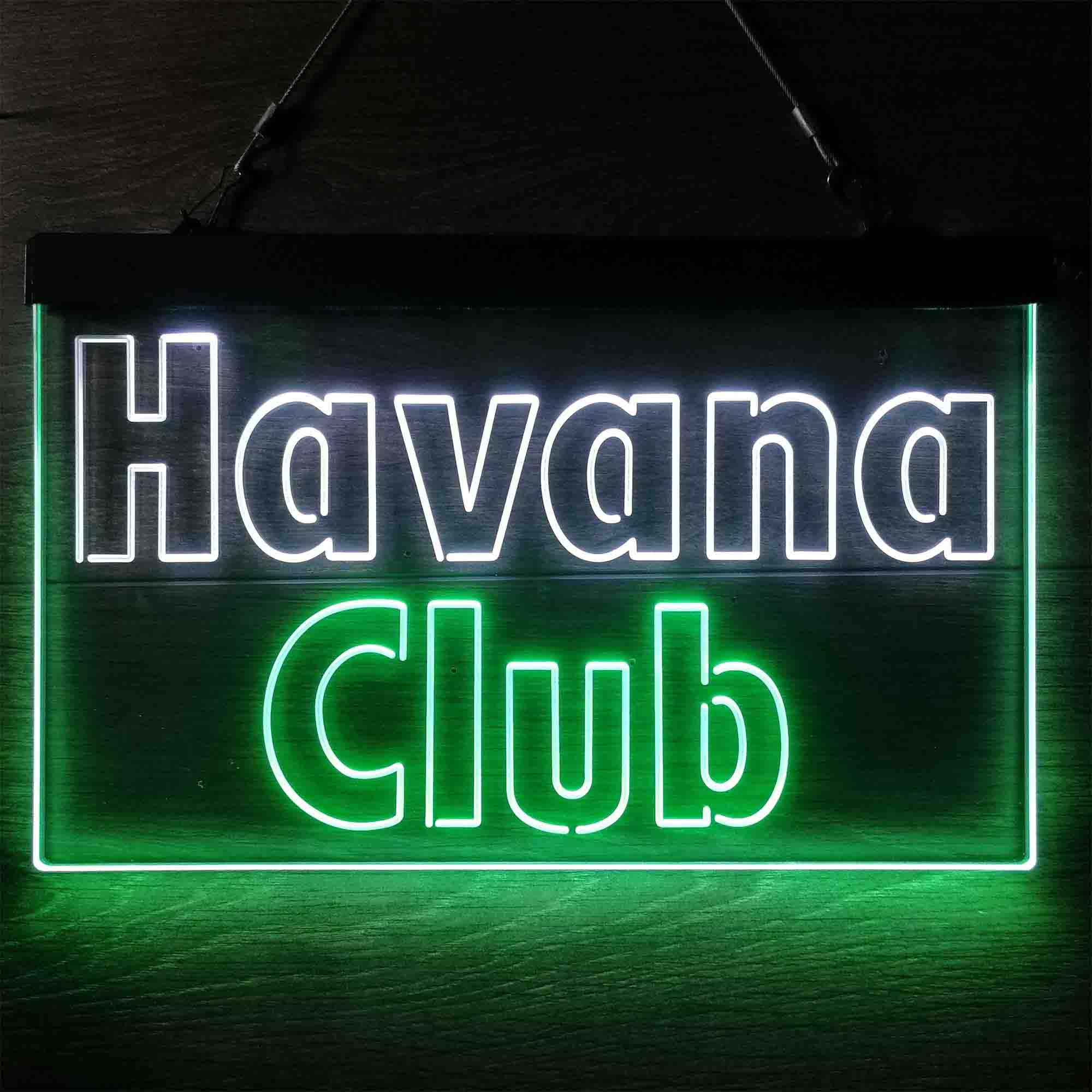 Havana Club Block Script Dual Color LED Neon Sign ProLedSign