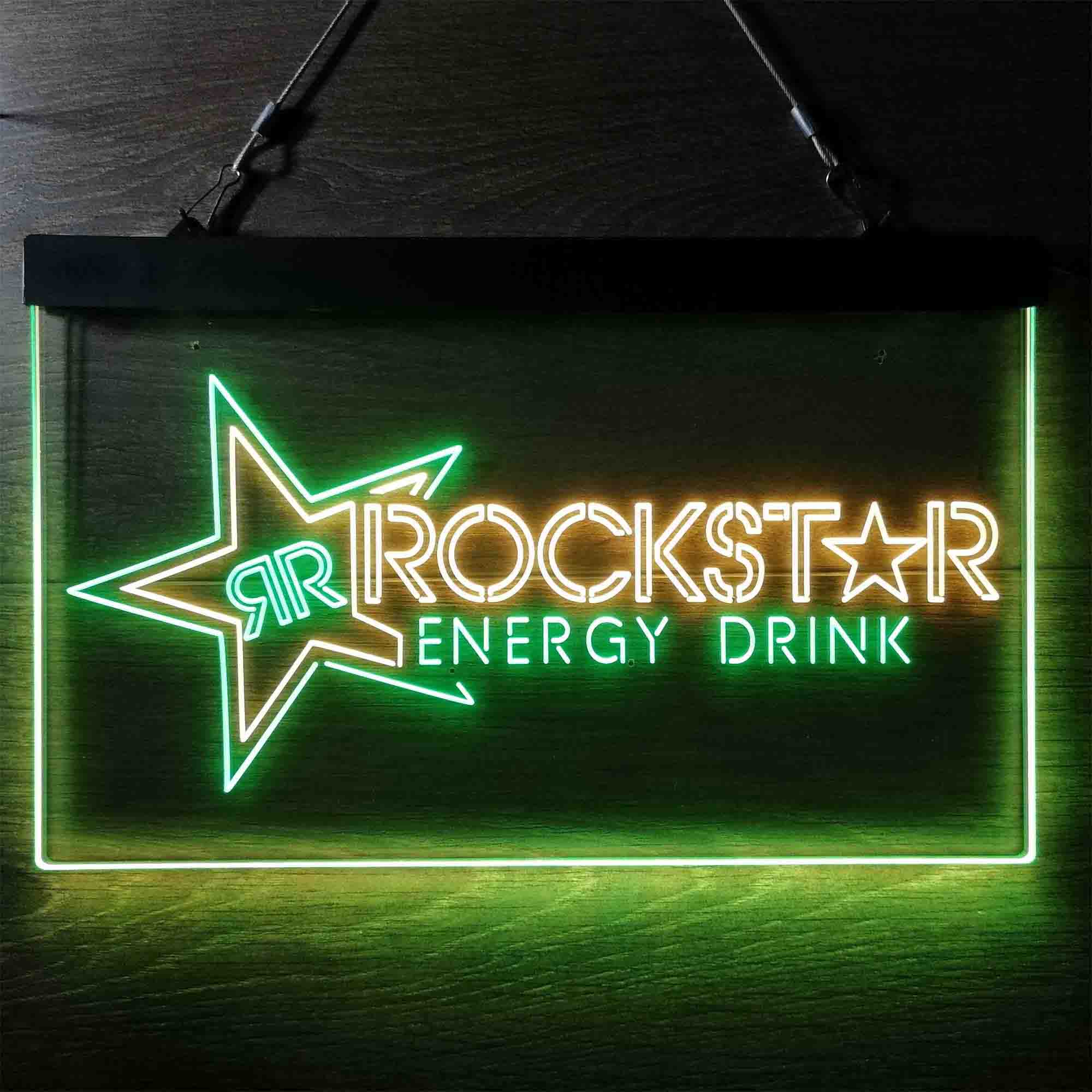 Rockstar US Beverages Star Neon-Like LED Sign