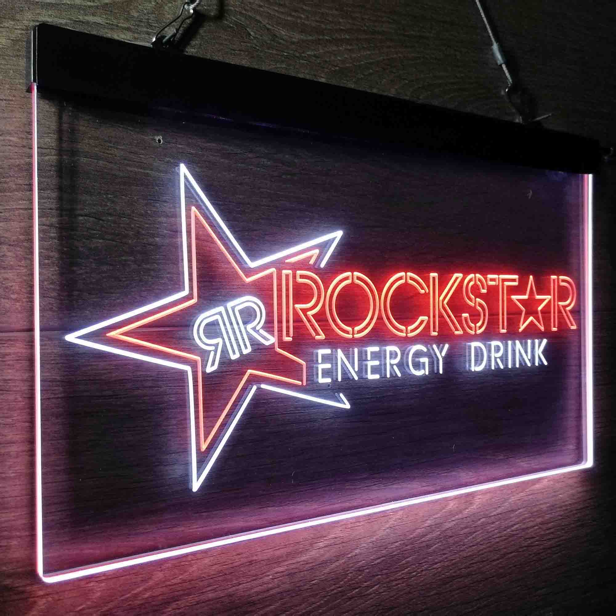 Rockstar US Beverages Star Neon-Like LED Sign