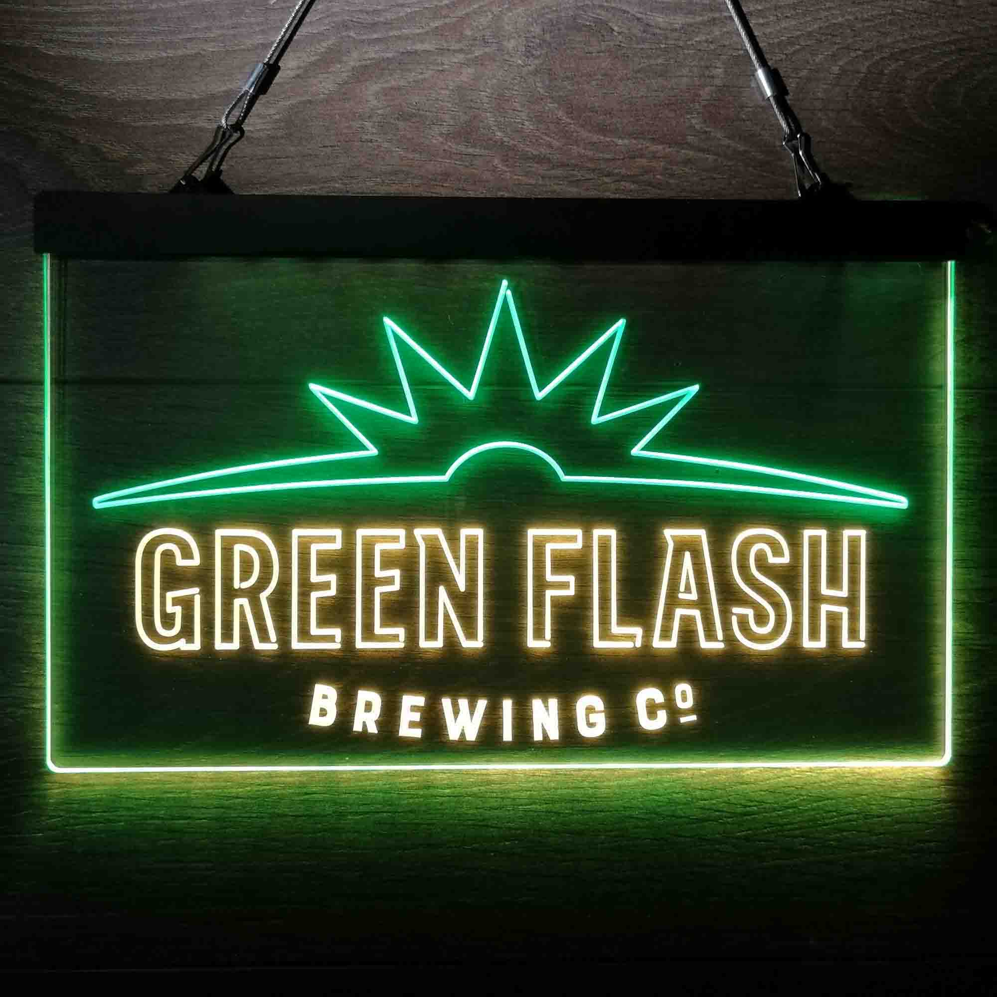 Green Flash Brewing Co. Neon-Like LED Sign