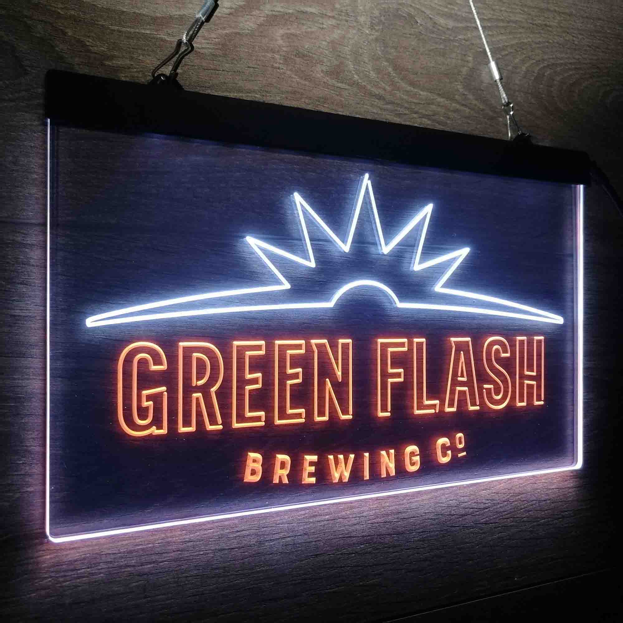 Green Flash Brewing Co. Neon-Like LED Sign - ProLedSign