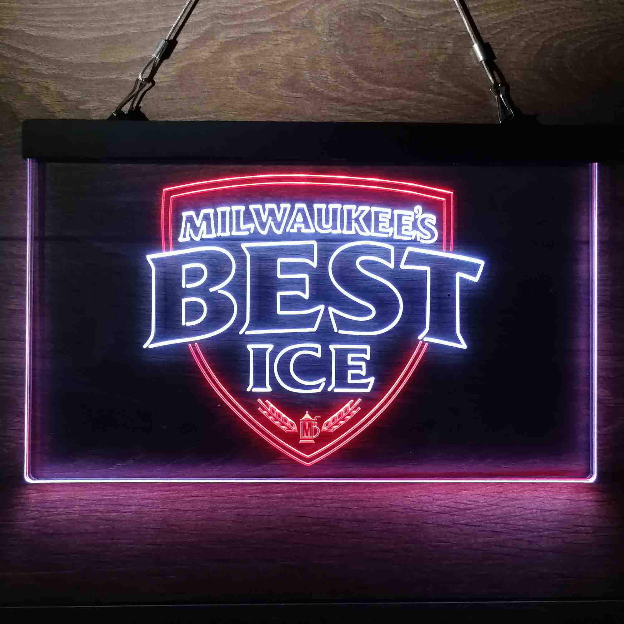 Milwakuee's Best Ice Beer Neon-Like LED Sign - ProLedSign