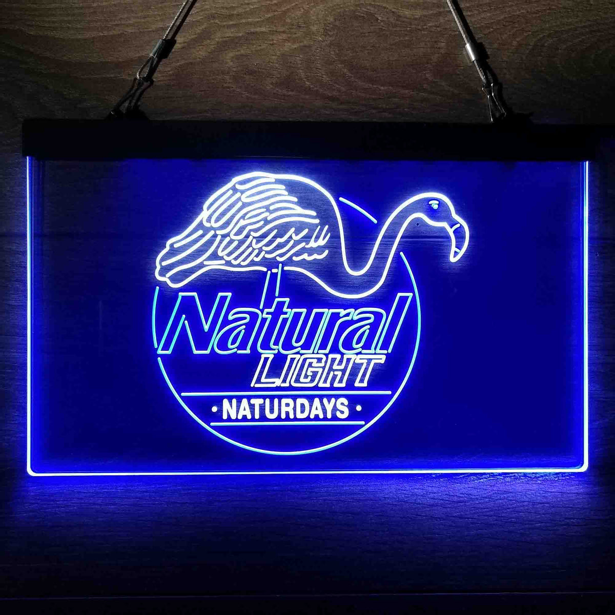 Natural Light Naturdays Flamingo Neon-Like LED Sign Neon Bar Pub LED ...