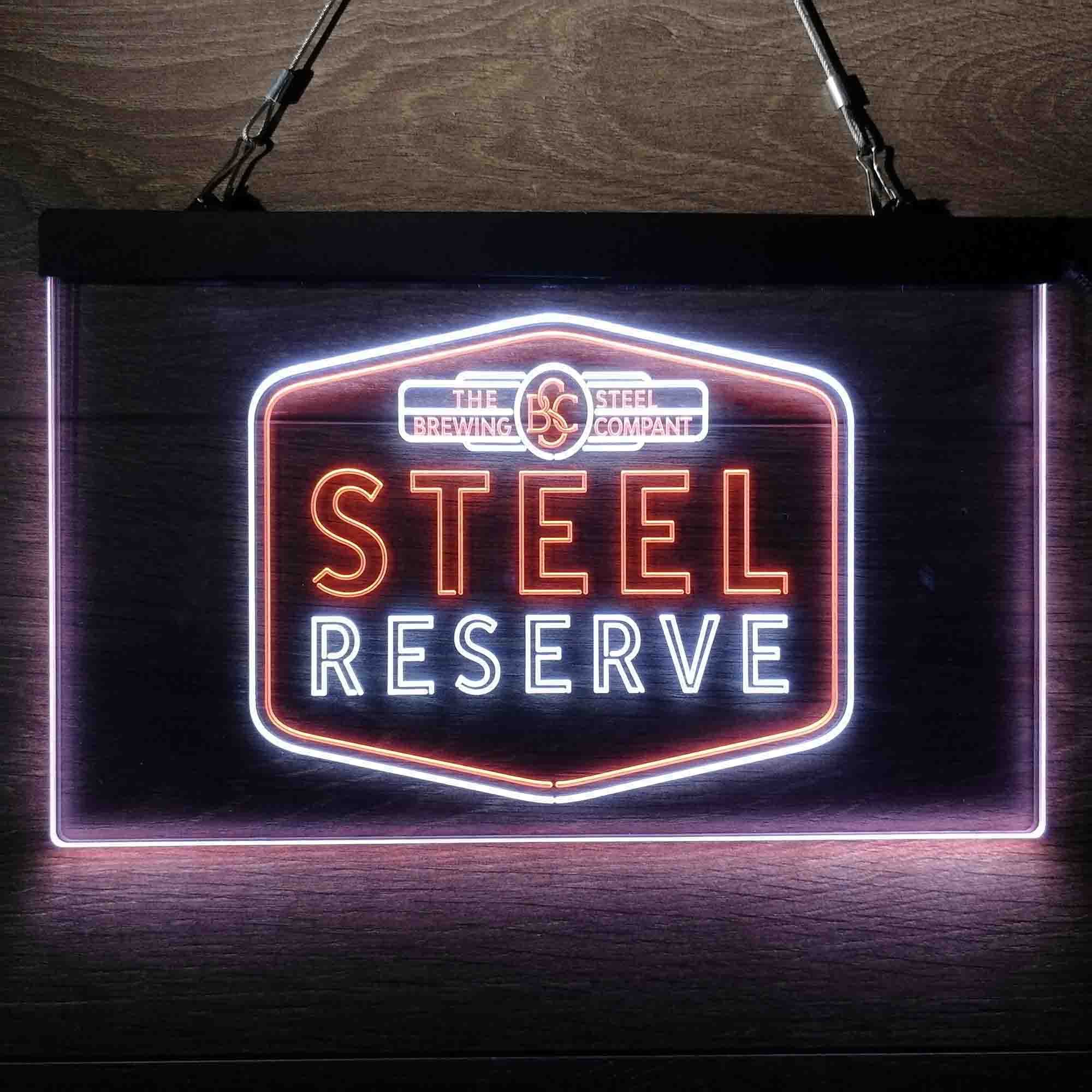 Steel Reserve Brewing Co.  Neon-Like LED Sign