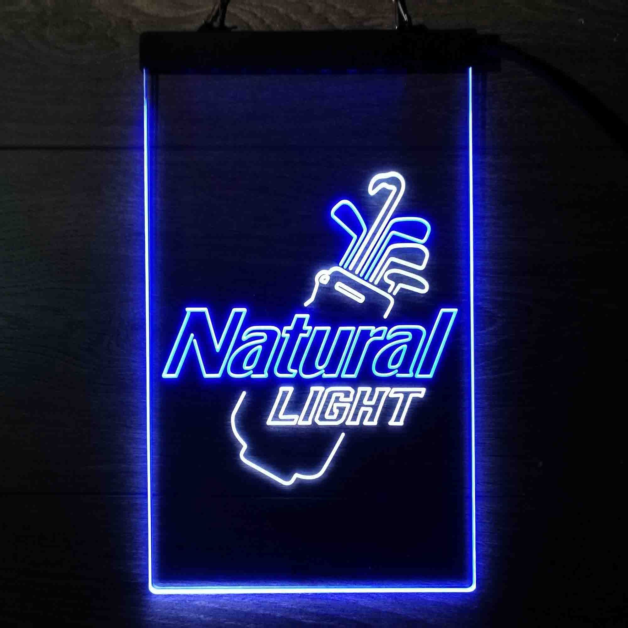 Natural Light Golf Bag Neon LED Sign