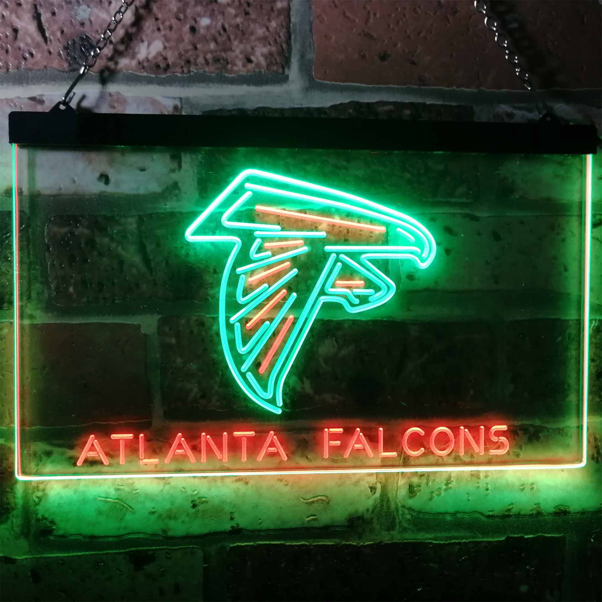 Atlanta Falcons Football Bar Dual Color LED Neon Sign ProLedSign