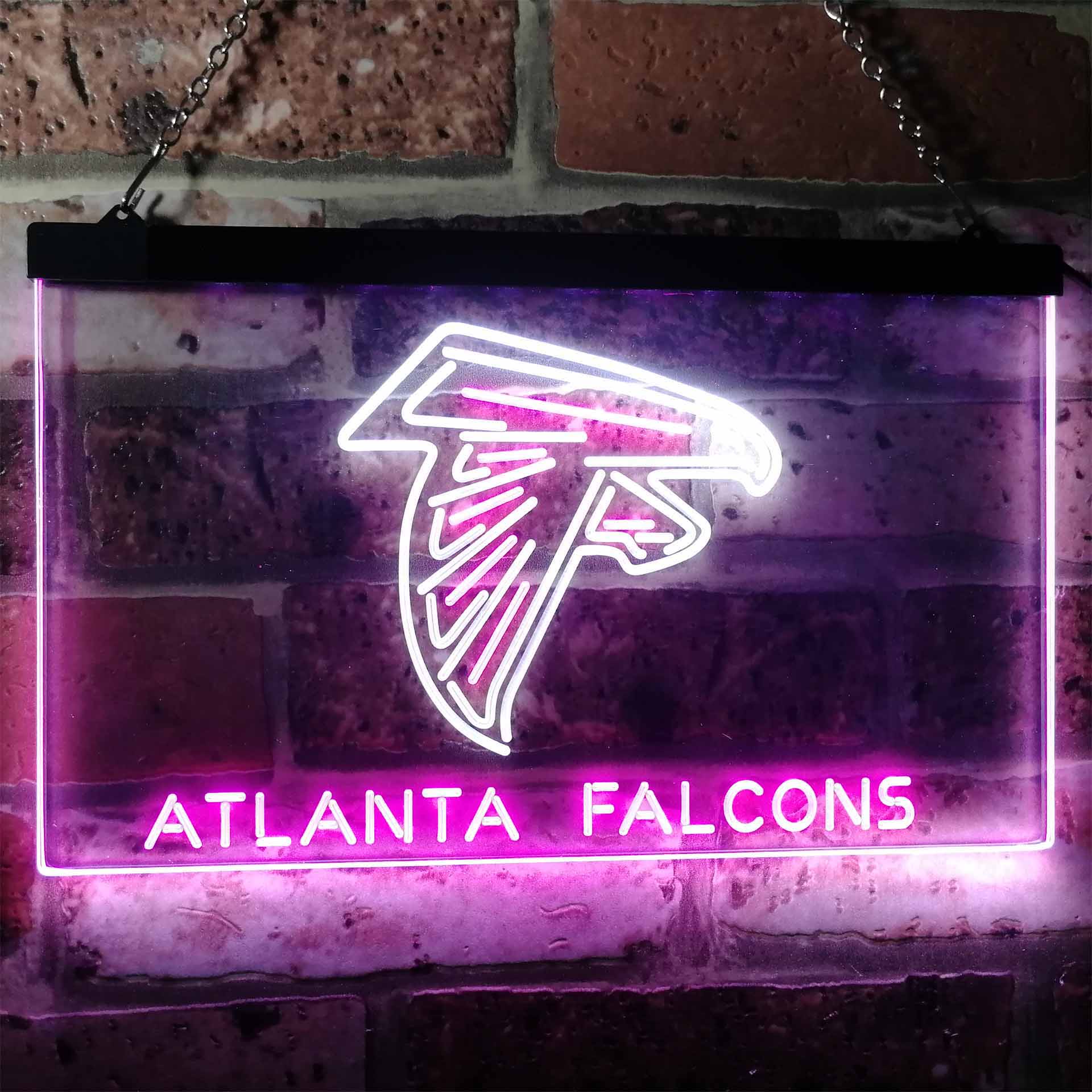 Atlanta Falcons Football Bar Dual Color LED Neon Sign ProLedSign