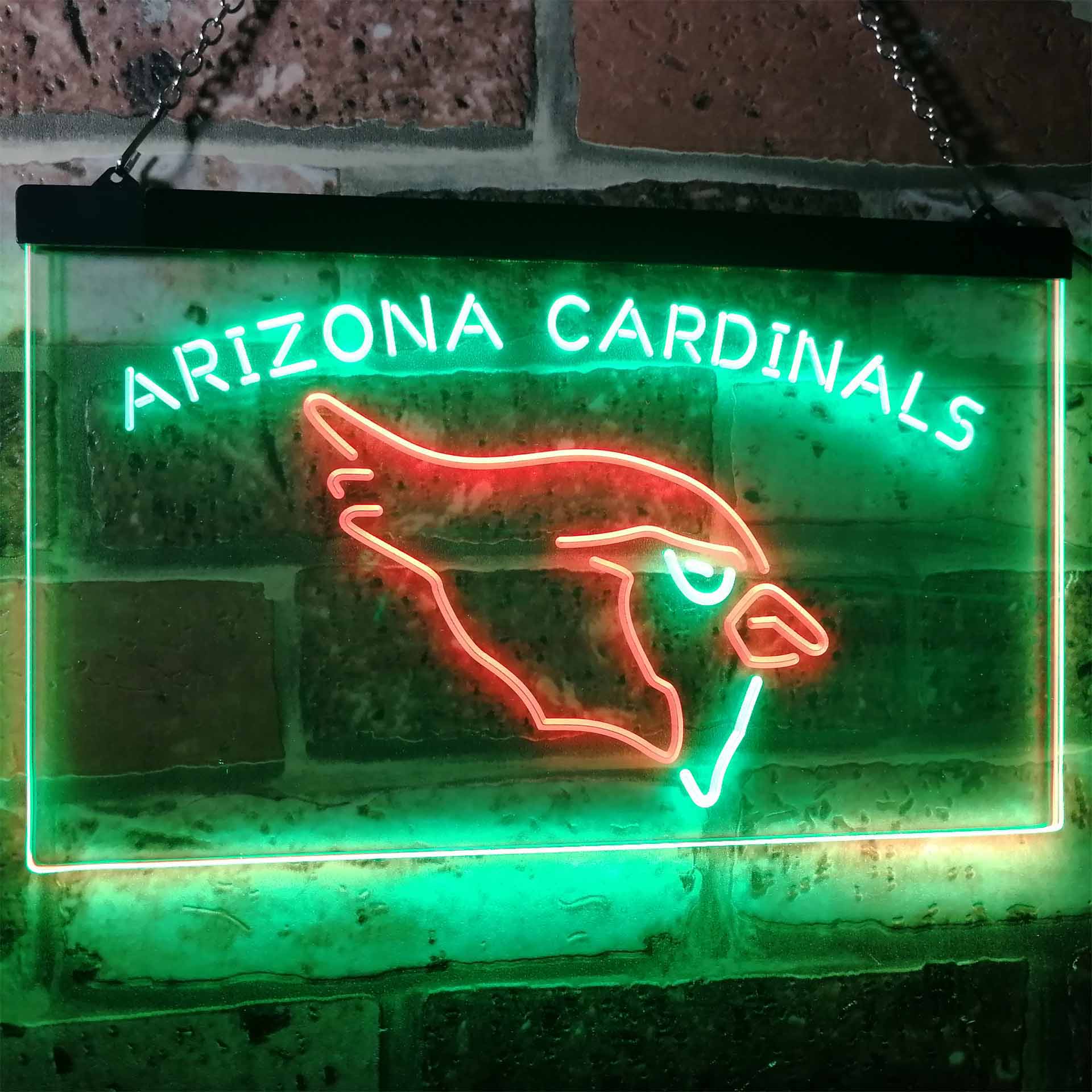 Arizona Cardinals Football Bar Decor Dual Color LED Neon Sign ProLedSign