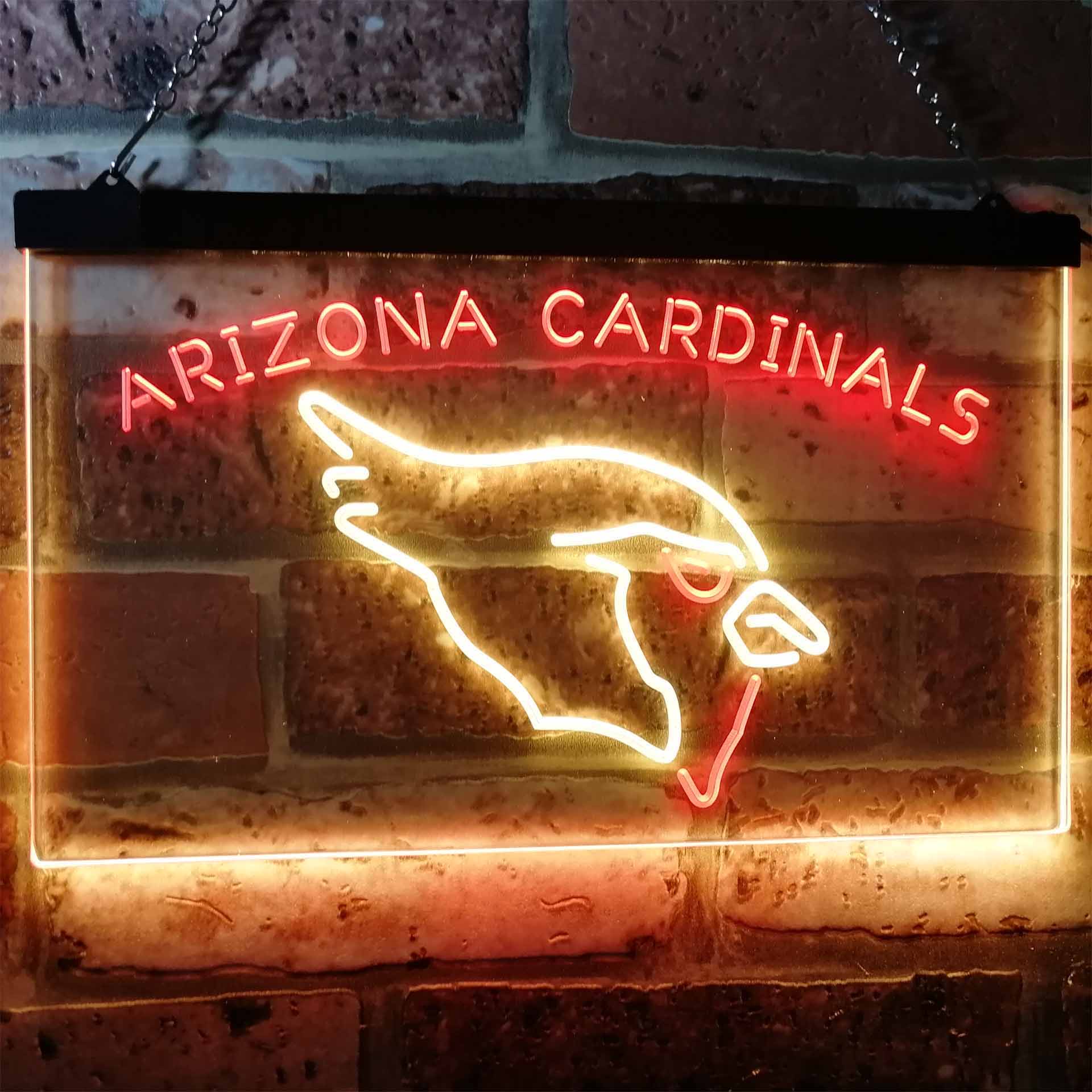 Arizona Cardinals Football Bar Decor Dual Color LED Neon Sign ProLedSign