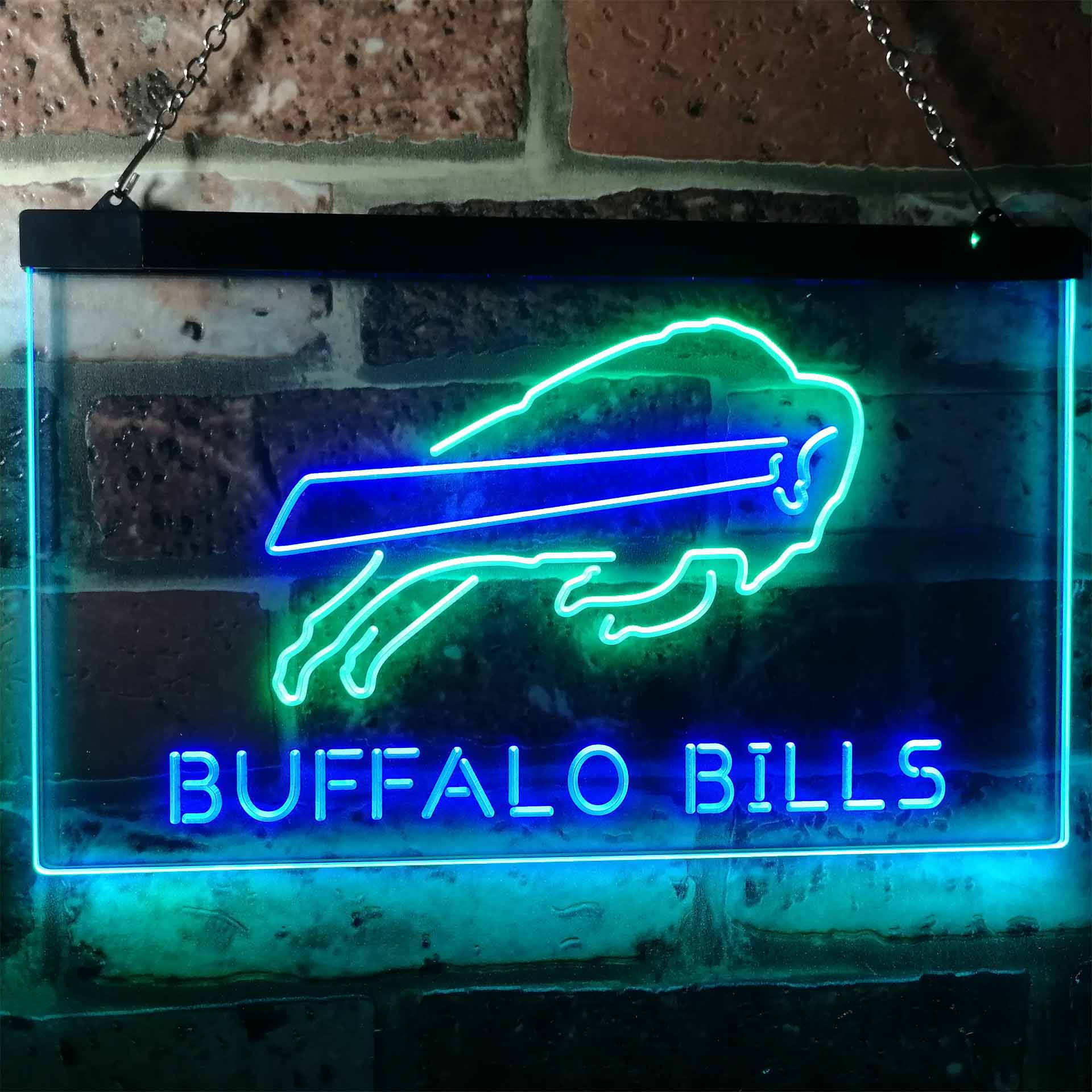 Buffalo Bills Football Bar Dual Color LED Neon Sign ProLedSign