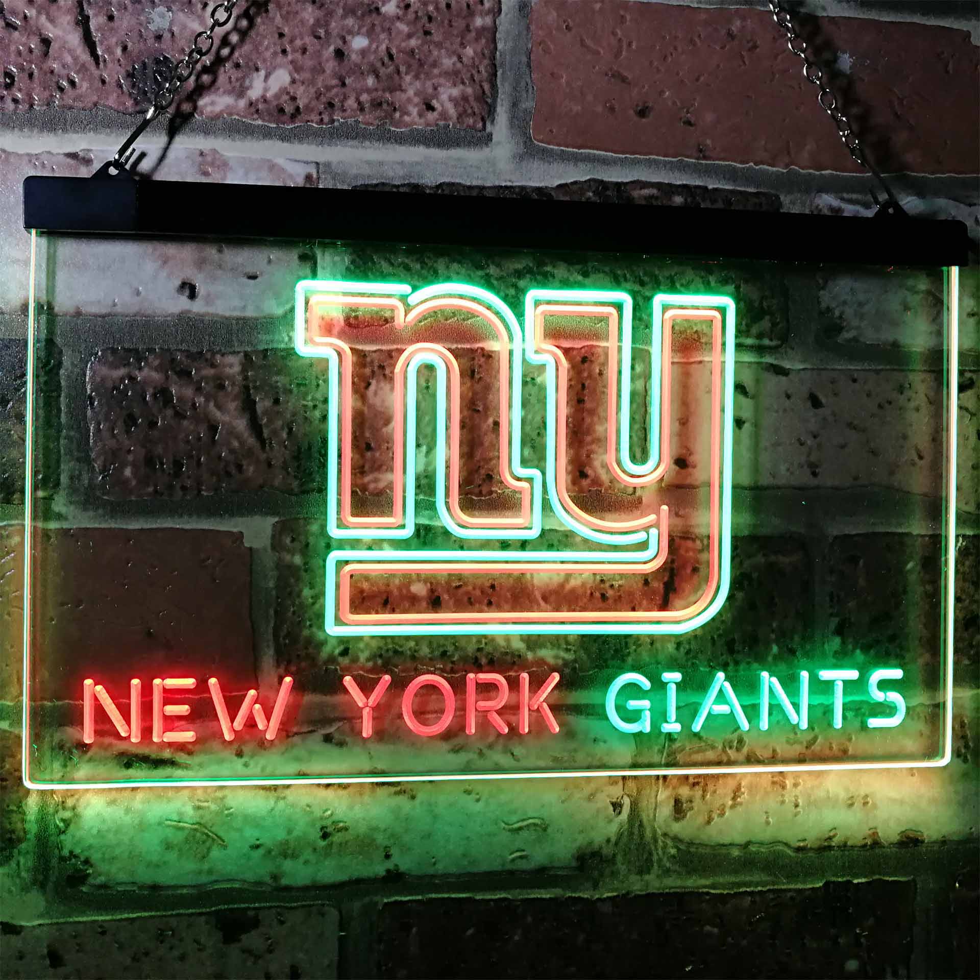 New York Giantsation Football Bar Dual Color LED Neon Sign ProLedSign