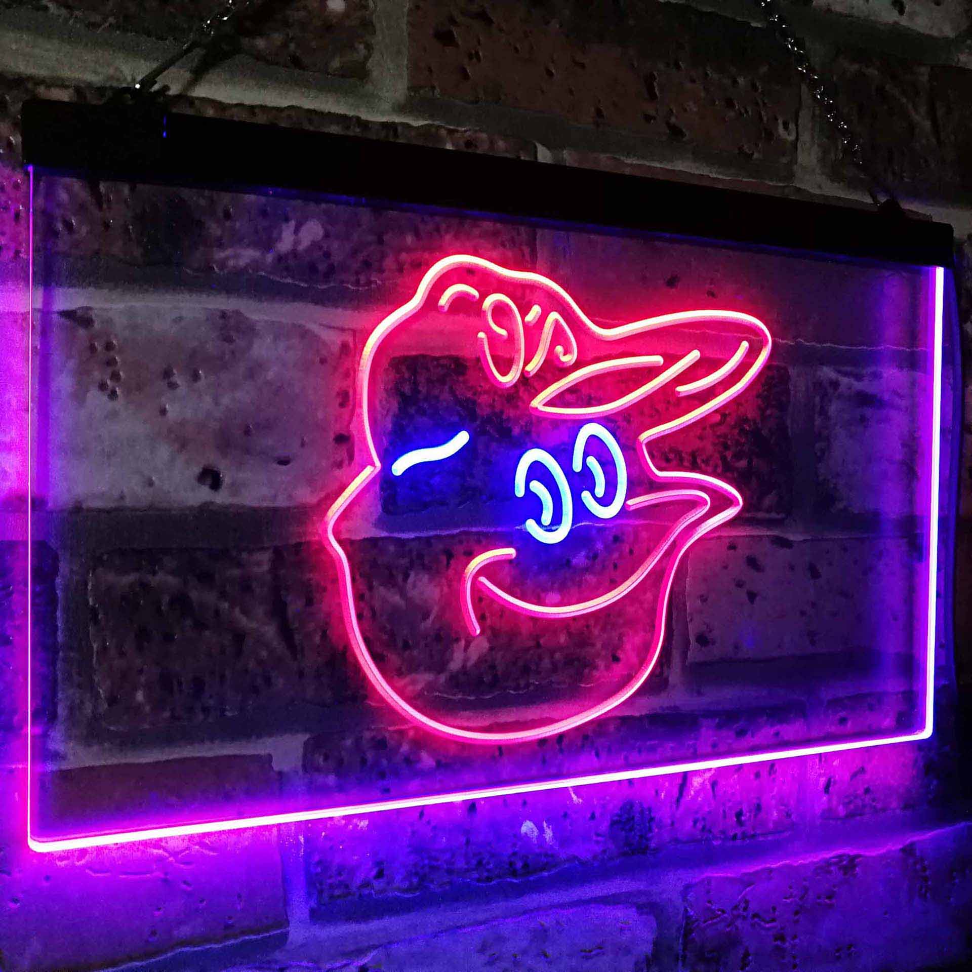 Baltimore Orioles Mascot Neon-Like LED Sign - ProLedSign