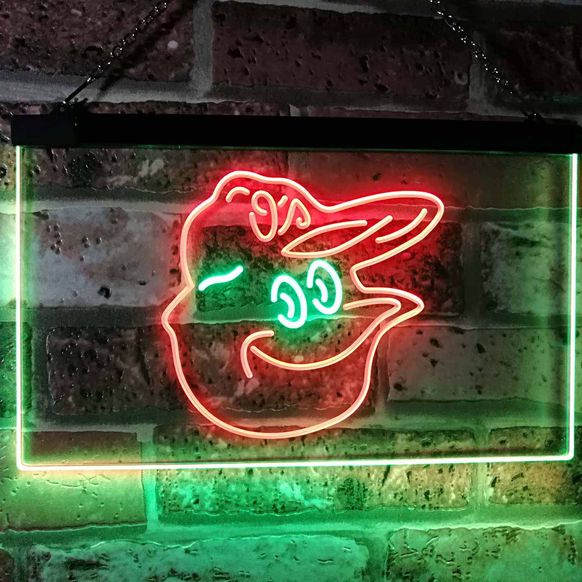 Baltimore Orioles Mascot Neon-Like LED Sign