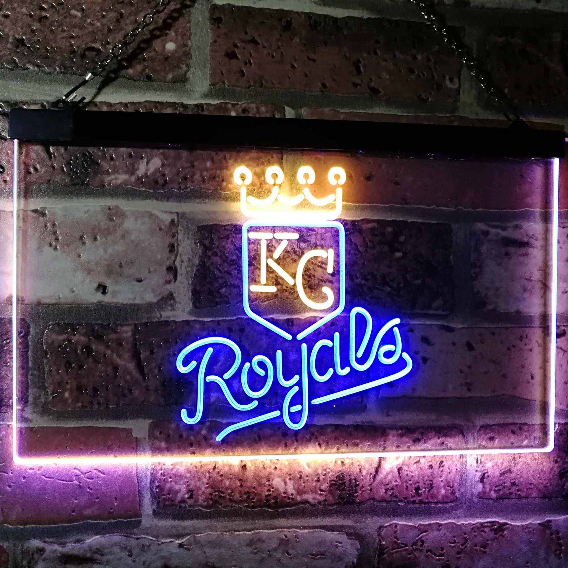Kansas City Royals Dual Color LED Neon Sign ProLedSign