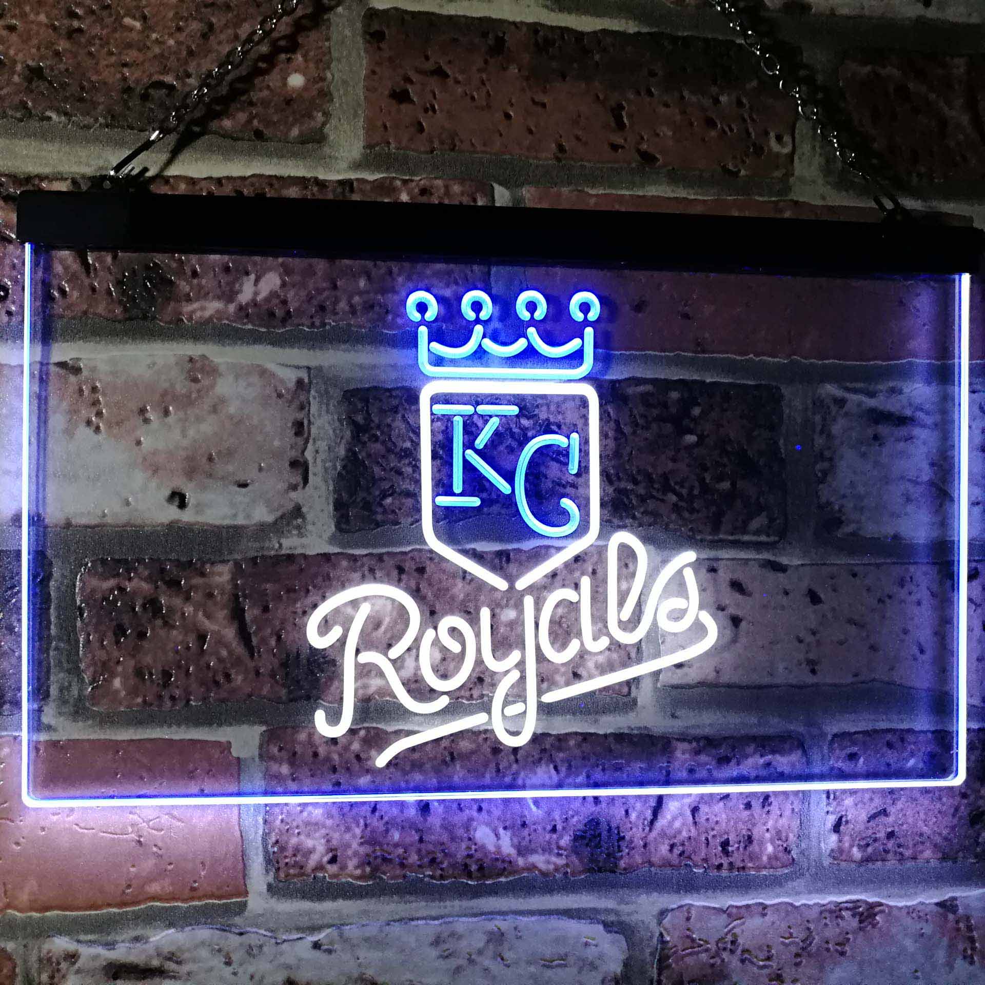 Kansas City Royals Dual Color LED Neon Sign ProLedSign