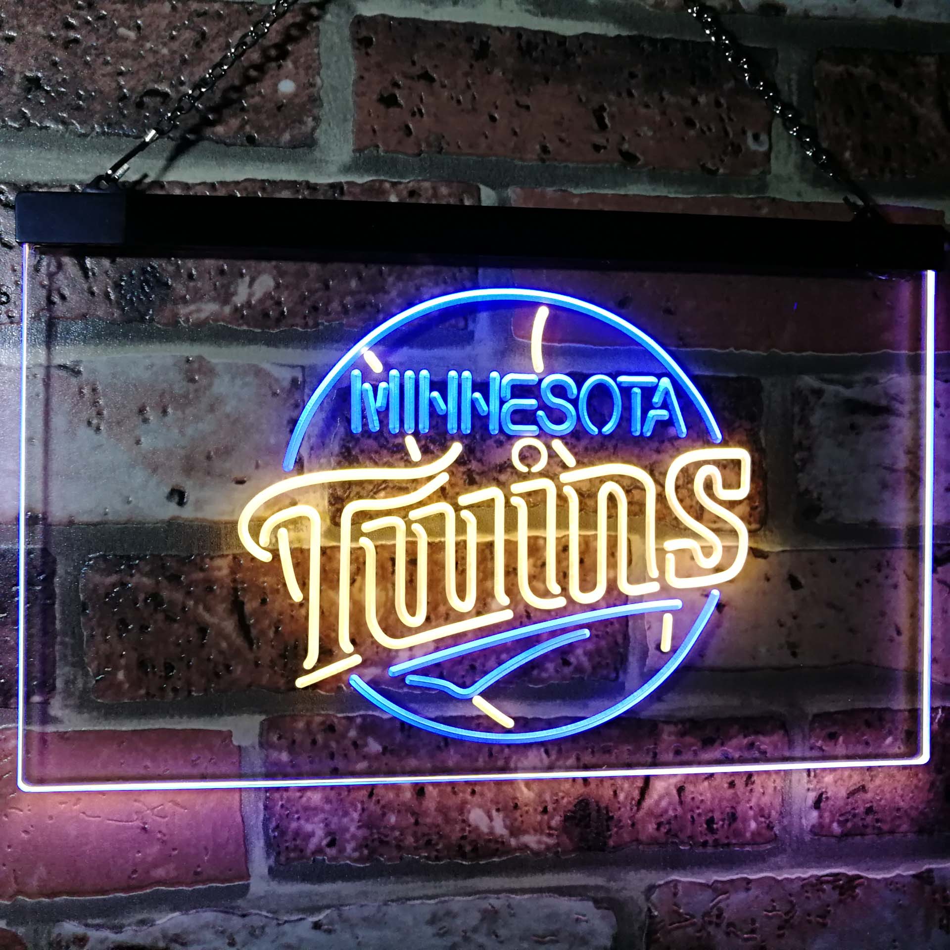 Minnesota Twins Dual Color LED Neon Sign ProLedSign
