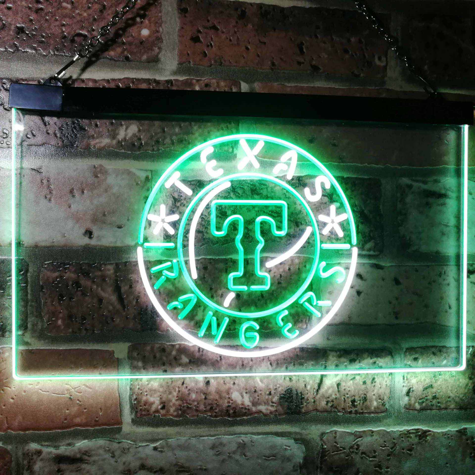 Texas Rangers Dual Color LED Neon Sign ProLedSign