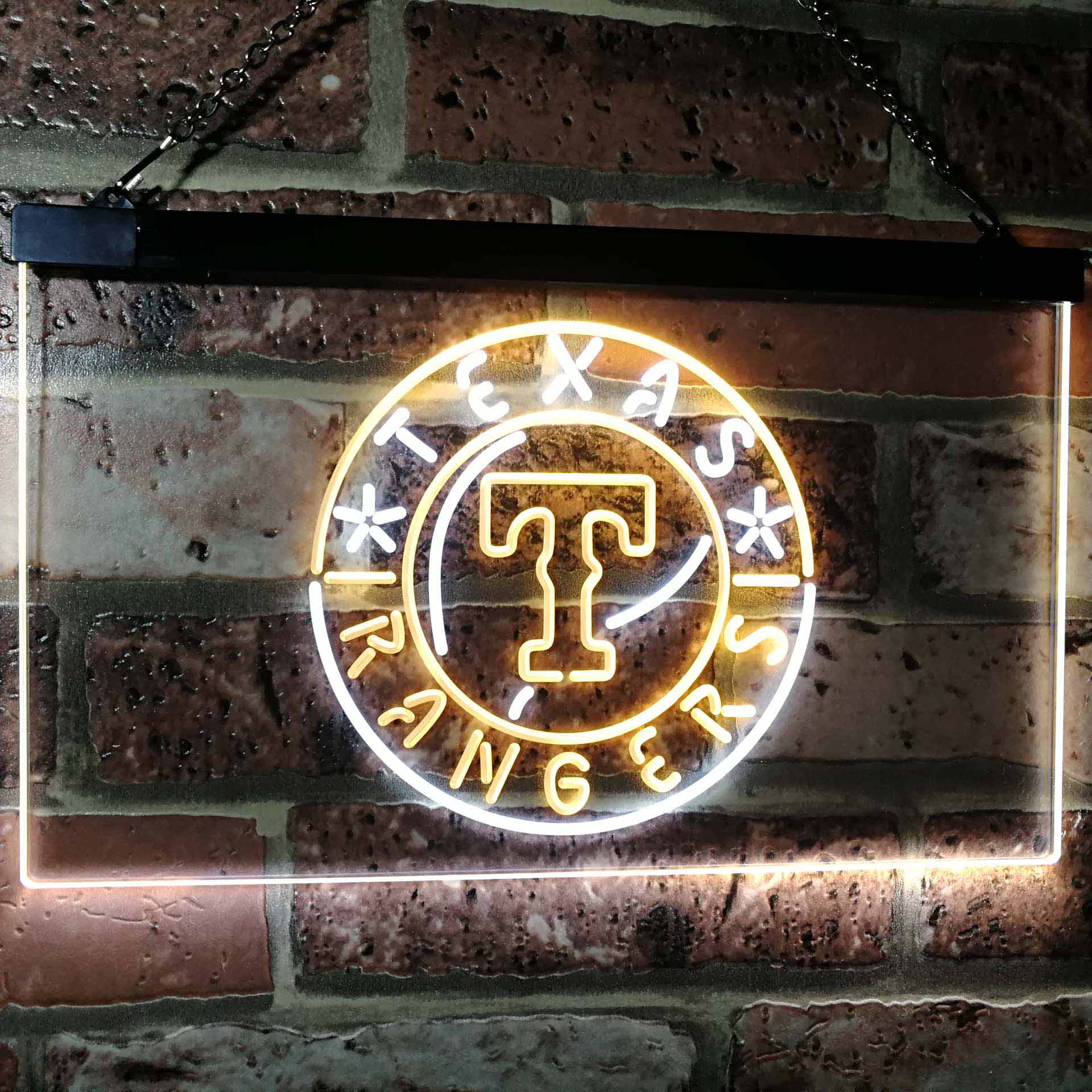 Texas Rangers Dual Color LED Neon Sign ProLedSign