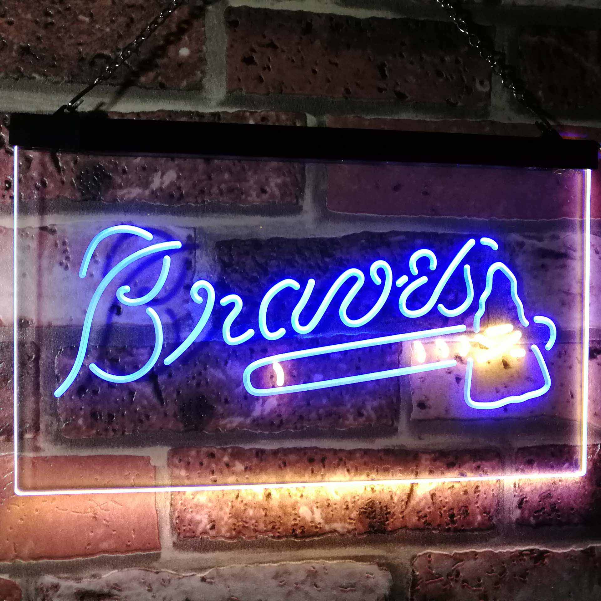 Atlanta Braves Dual Color LED Neon Sign ProLedSign