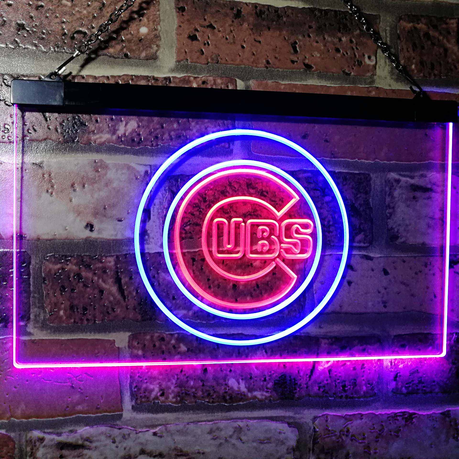 Chicago Cubs Dual Color LED Neon Sign ProLedSign