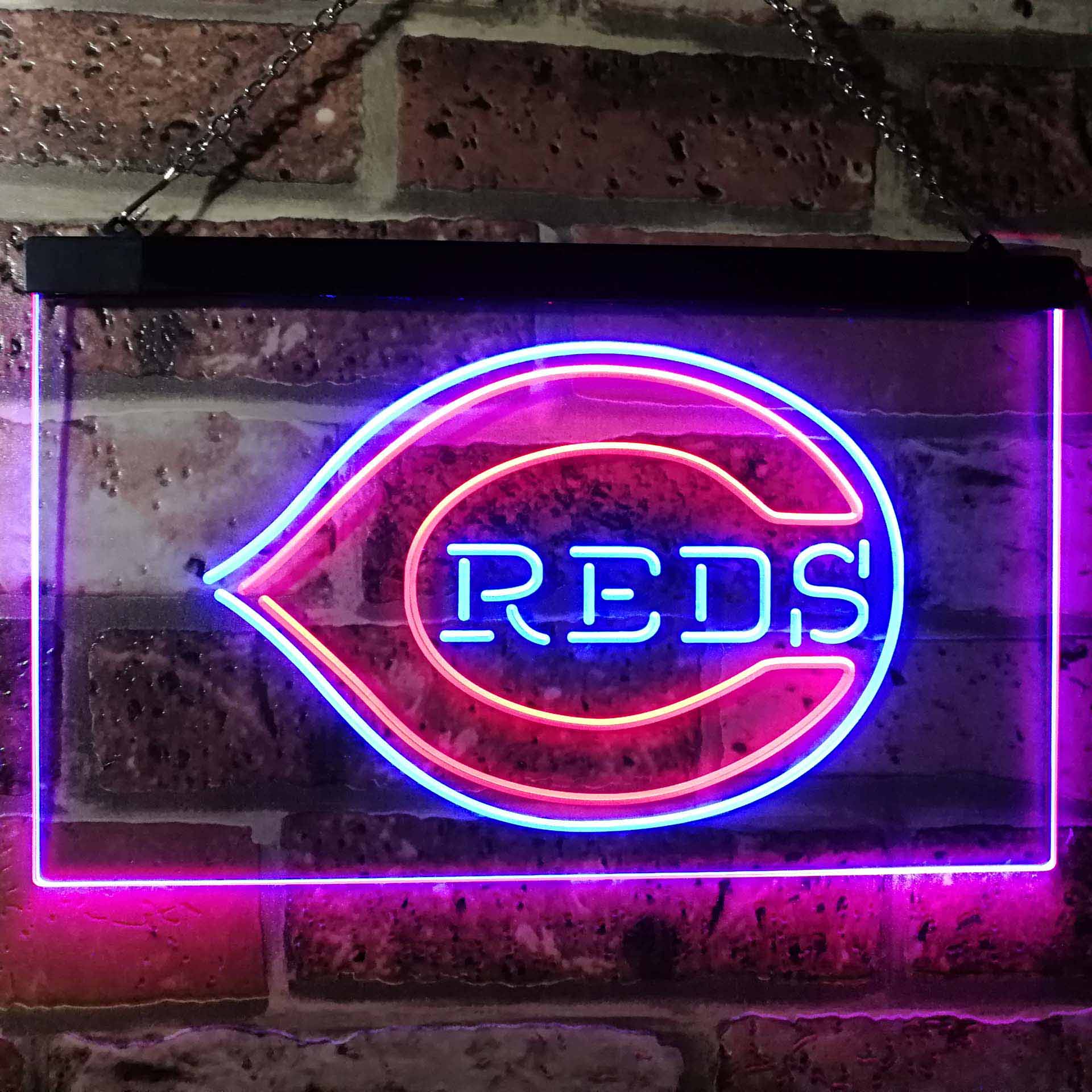 Cincinnati Reds Dual Color LED Neon Sign ProLedSign