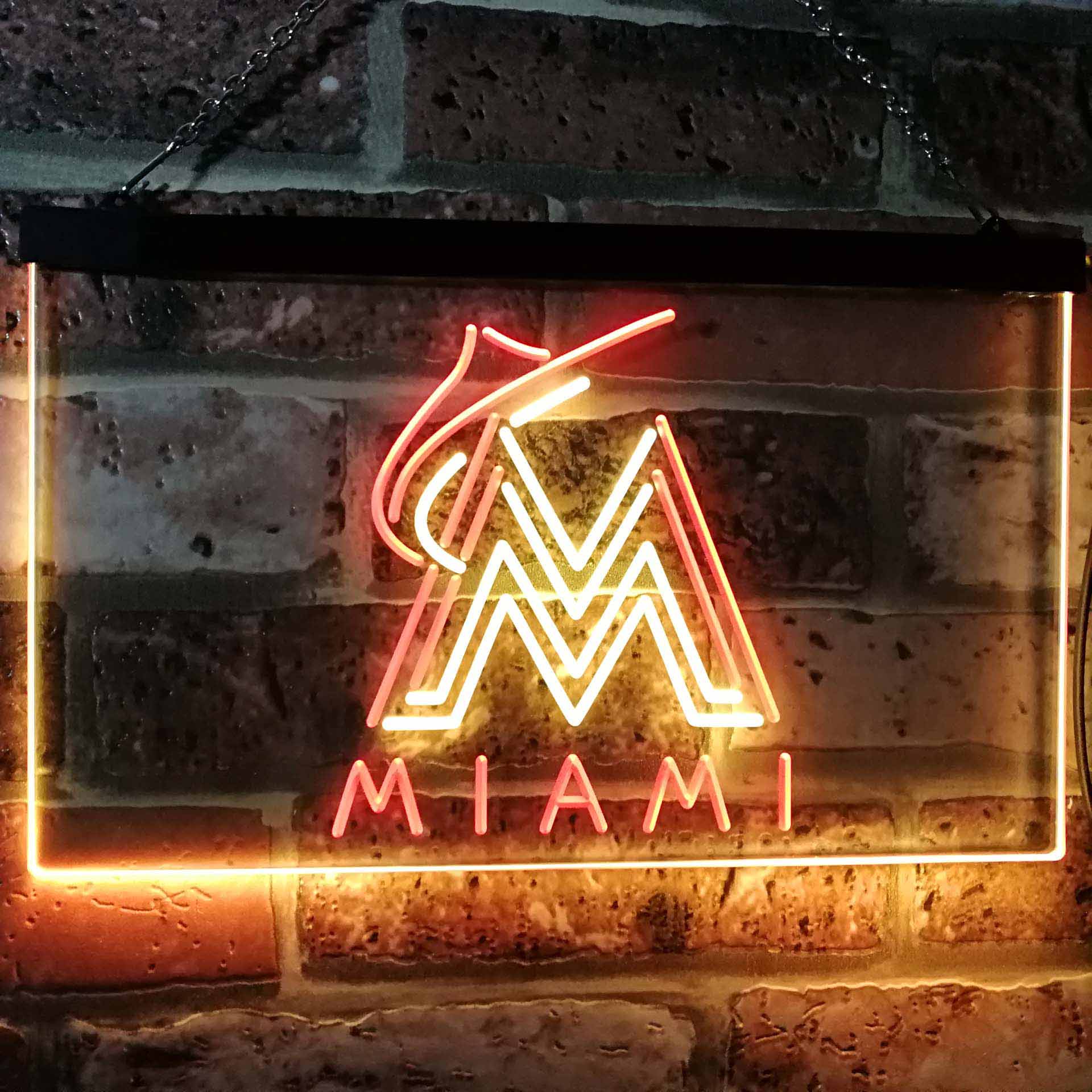 Florida Marlins Dual Color LED Neon Sign ProLedSign