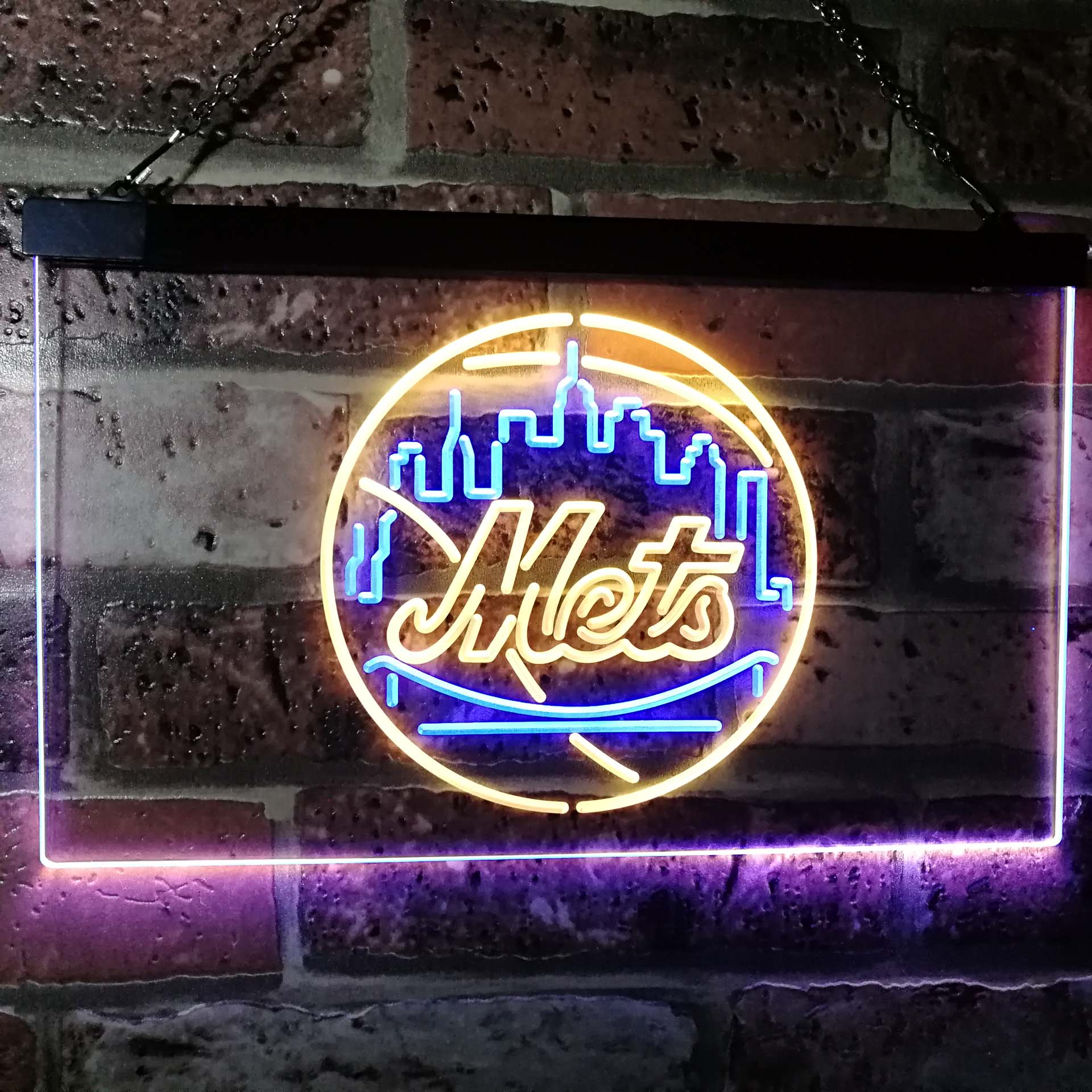 New York Mets Dual Color LED Neon Sign ProLedSign