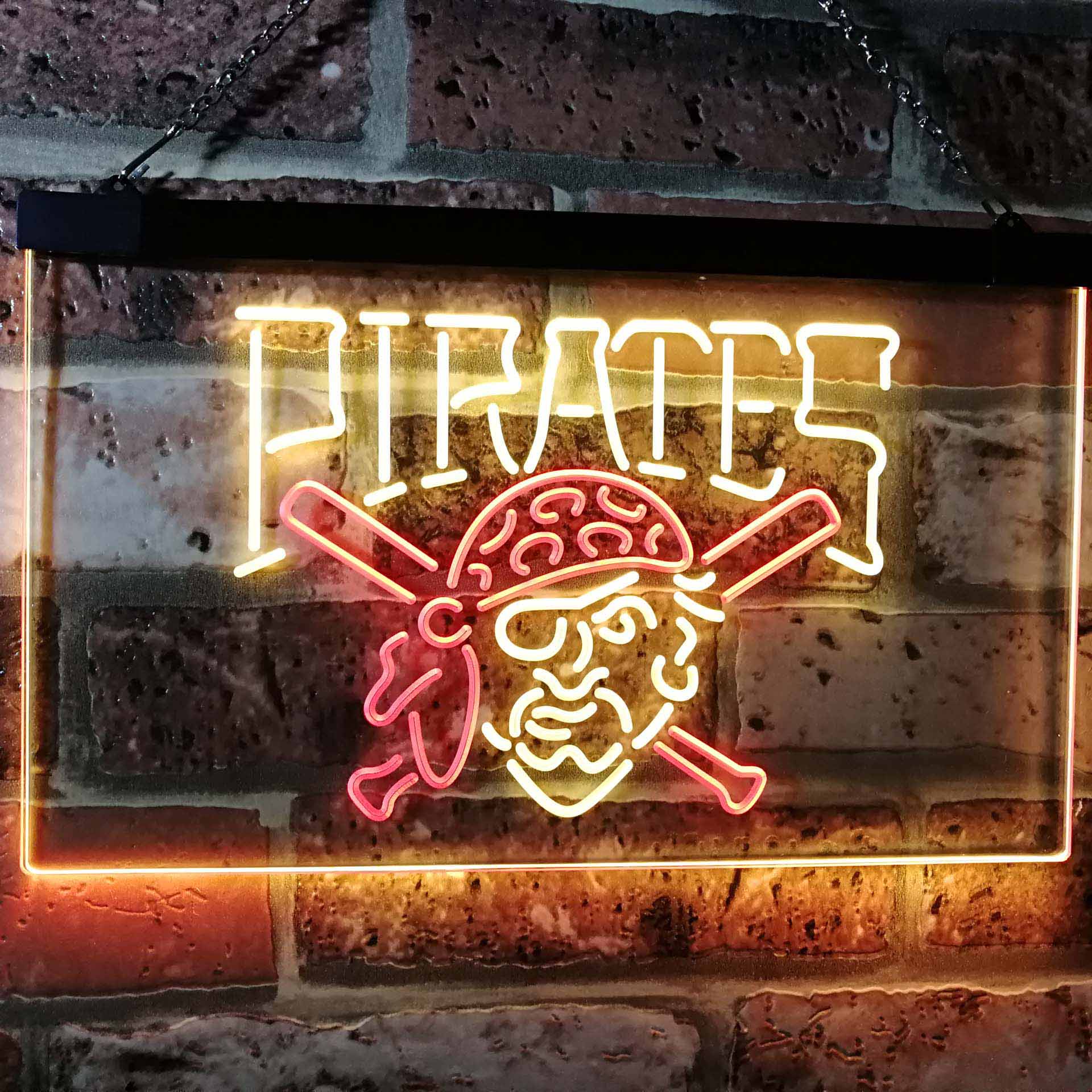 Pittsburgh Pirates Dual Color LED Neon Sign ProLedSign