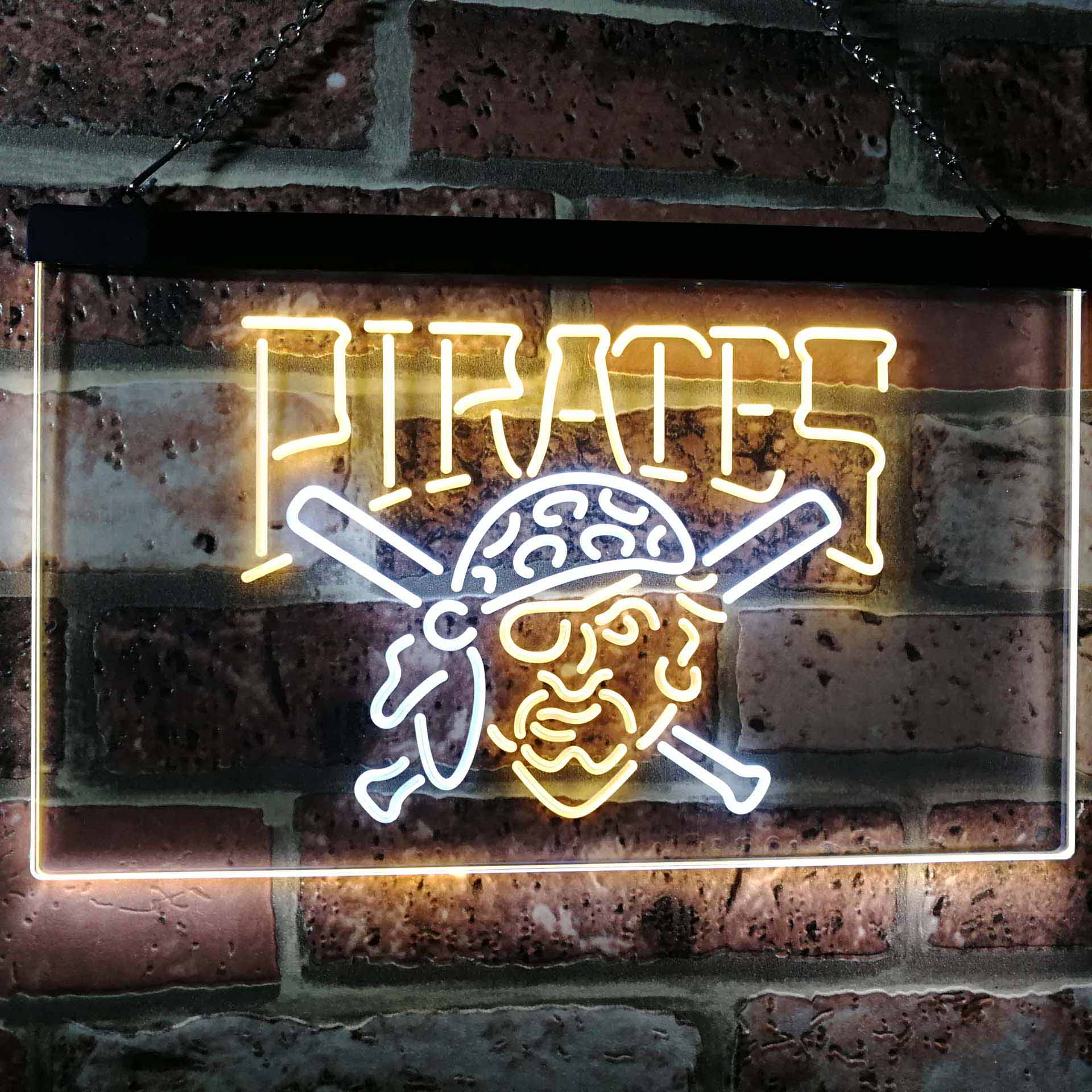 Pittsburgh Pirates Dual Color LED Neon Sign ProLedSign