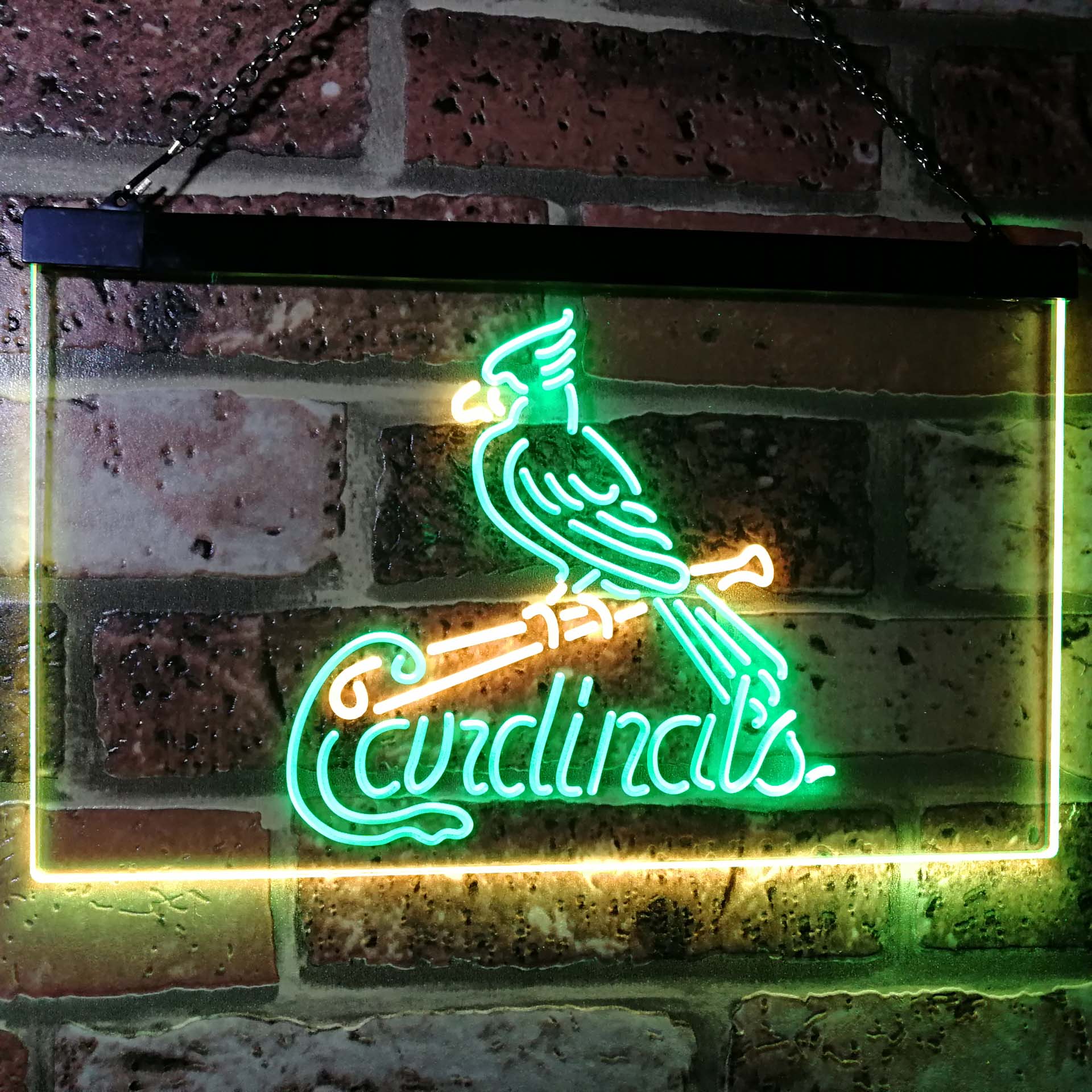 St. Louis Cardinals Double Neon Wall Clock - 19