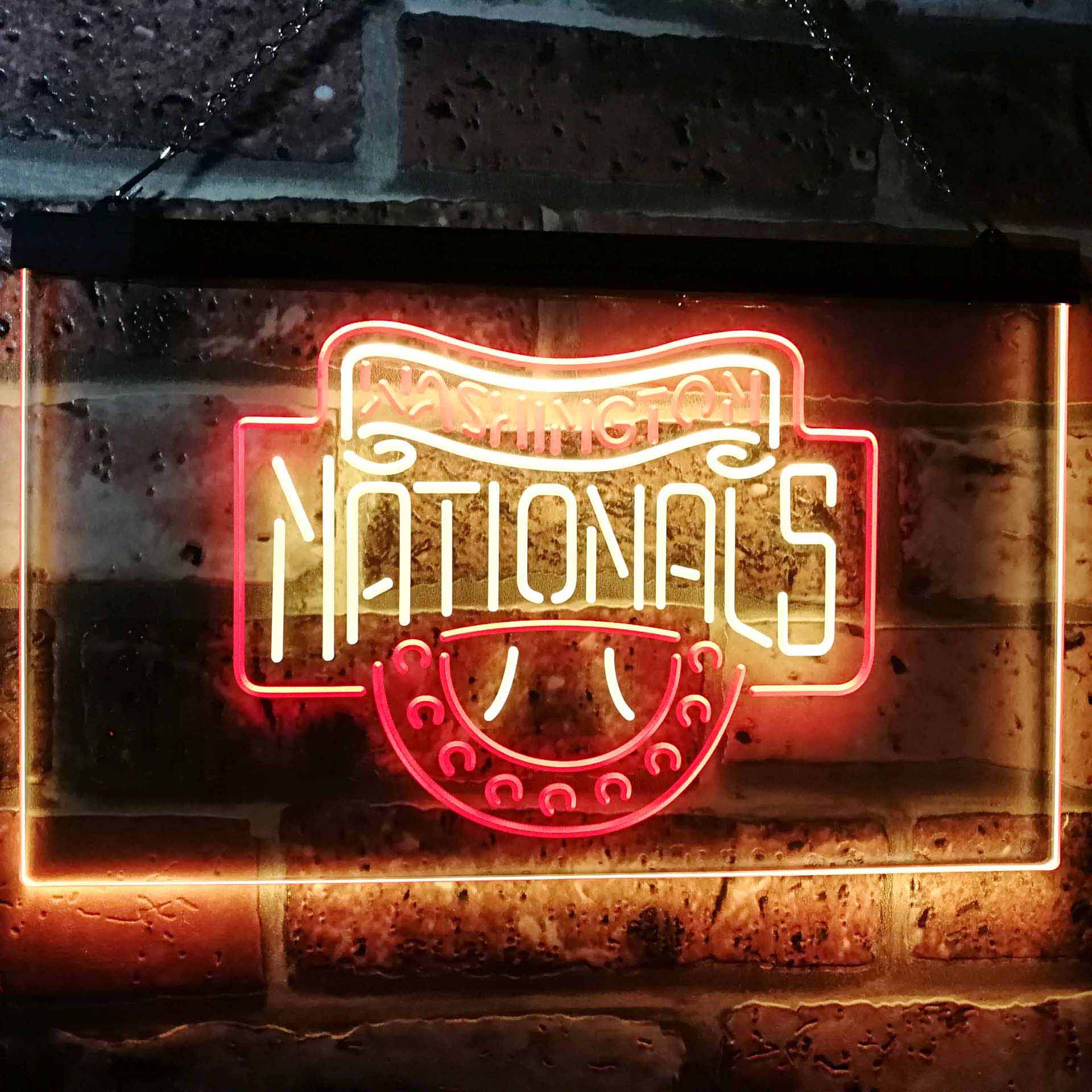 Washington Nationals Dual Color LED Neon Sign ProLedSign