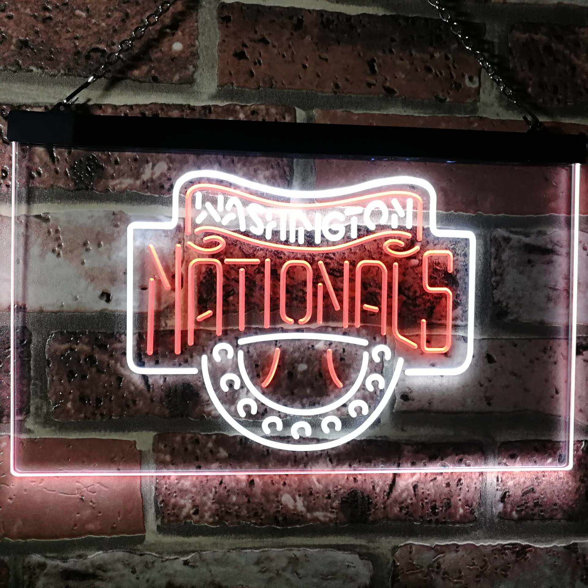 Washington Nationals Dual Color LED Neon Sign ProLedSign