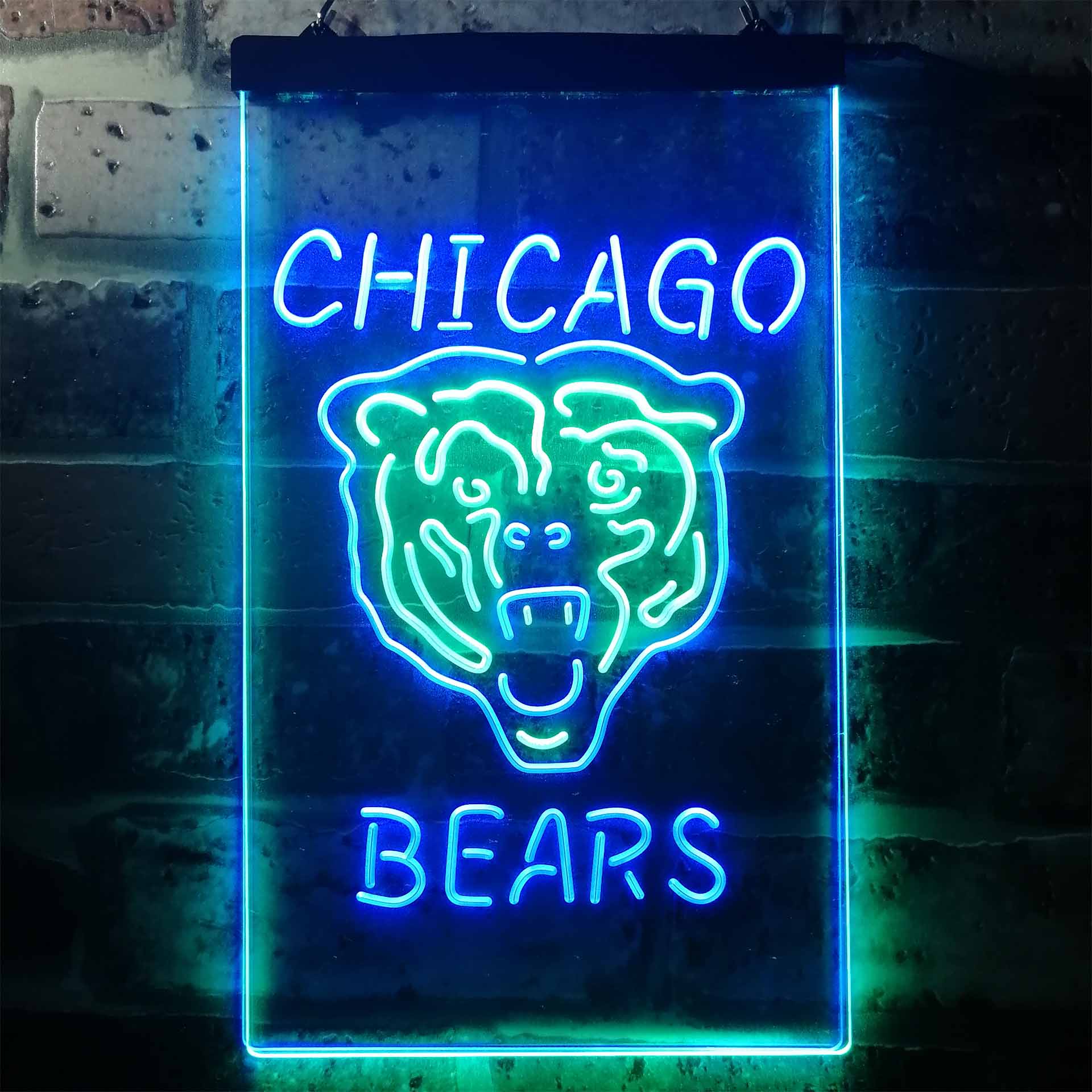 Chicago Bears Football Club Dual Color LED Neon Sign ProLedSign