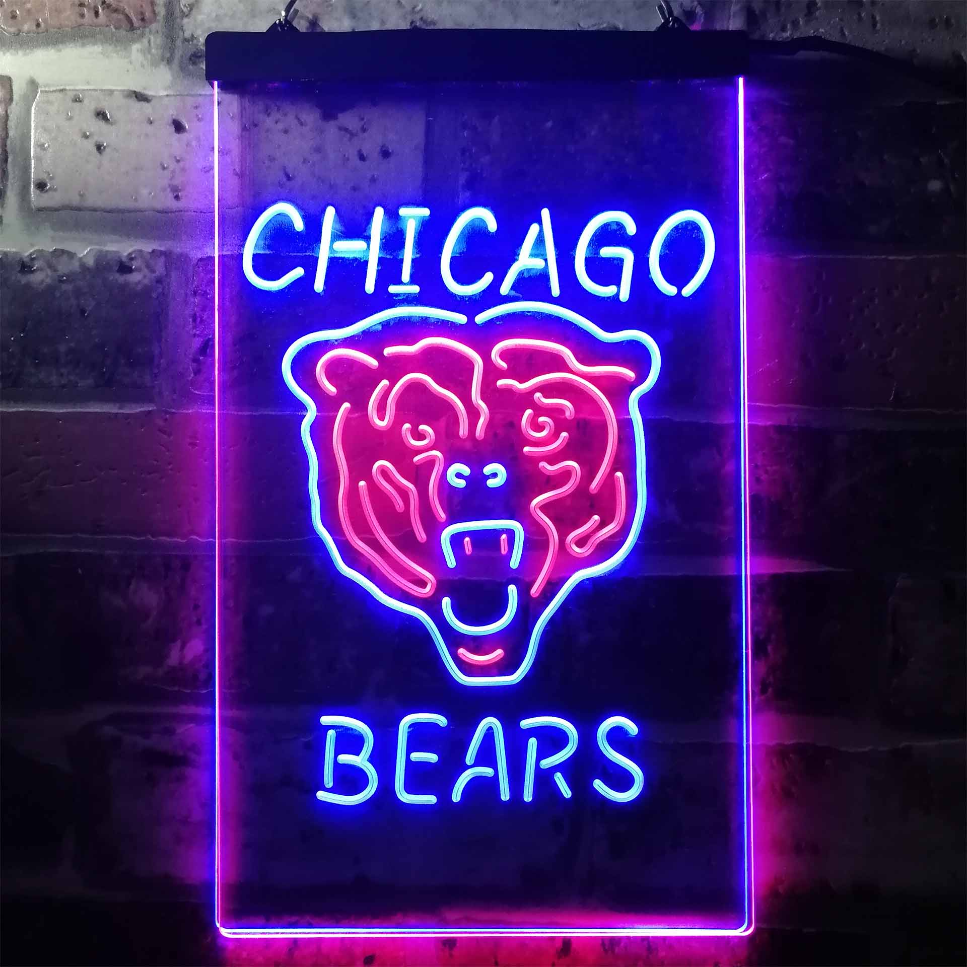 Chicago Bears Football Club Dual Color LED Neon Sign ProLedSign