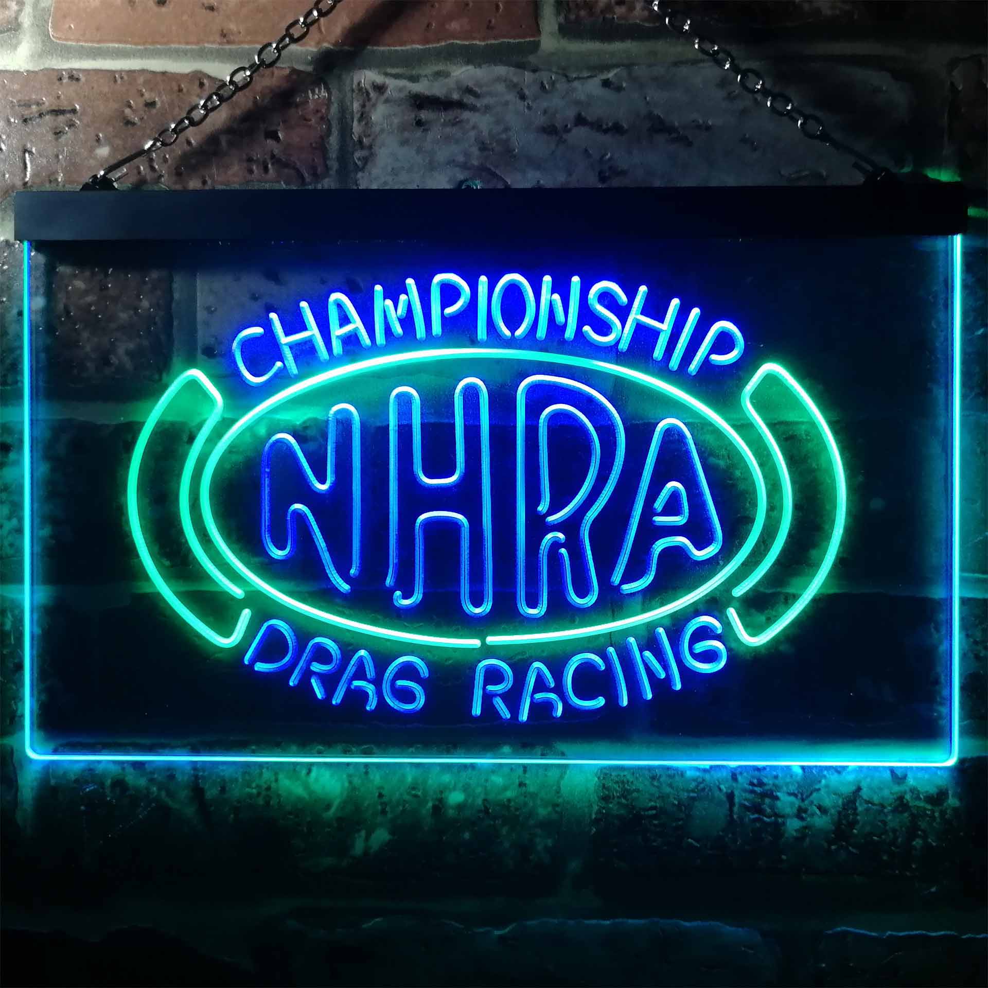 NHRA Drag Racing Dual Color LED Neon Sign ProLedSign