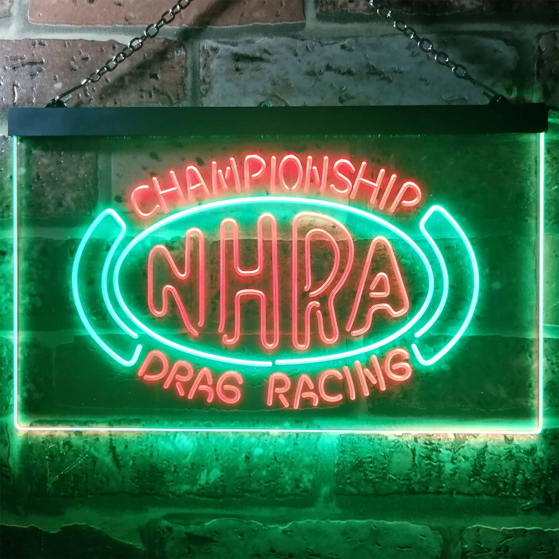 NHRA Drag Racing Dual Color LED Neon Sign ProLedSign