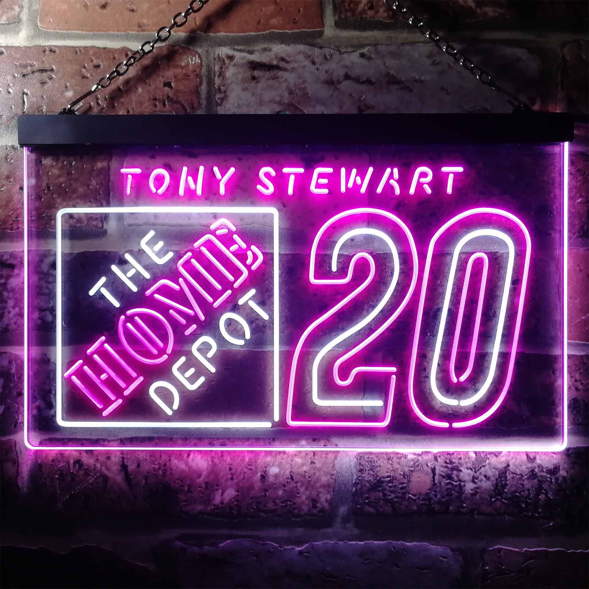 Tony Stewart #20 Racing Neon-Like LED Sign