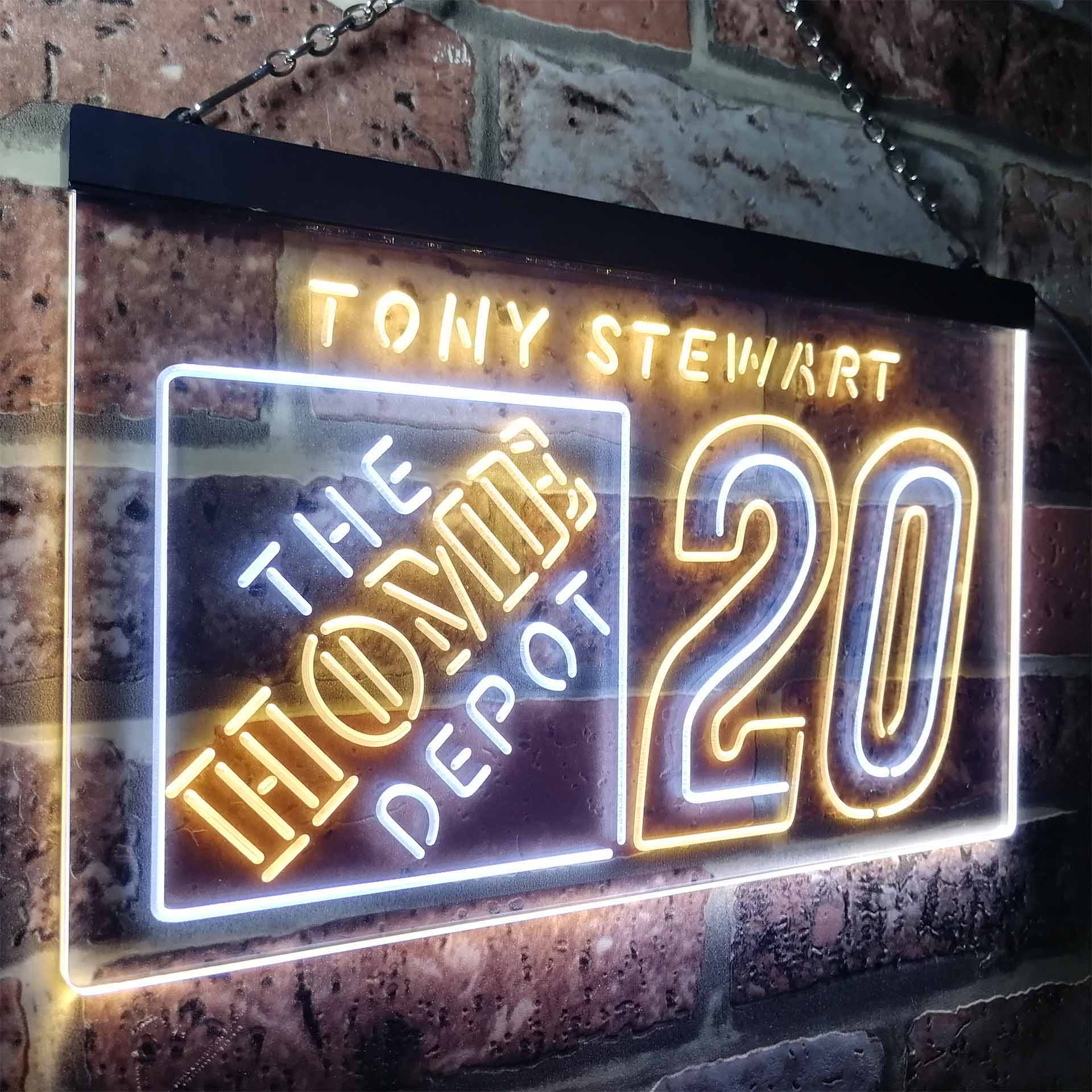 Tony Stewart #20 Racing Neon-Like LED Sign